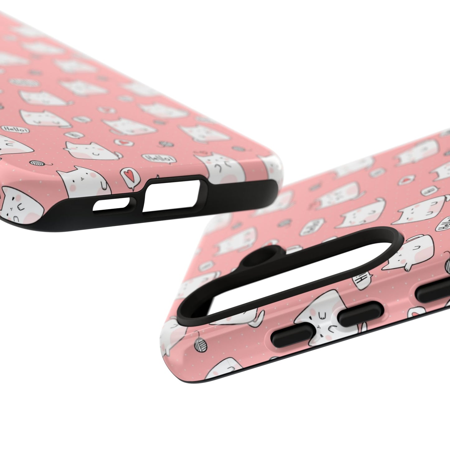 Tough Phone Case, Durable Glossy Cover, Trendy Stylish Design, Cute Protection for Smartphones