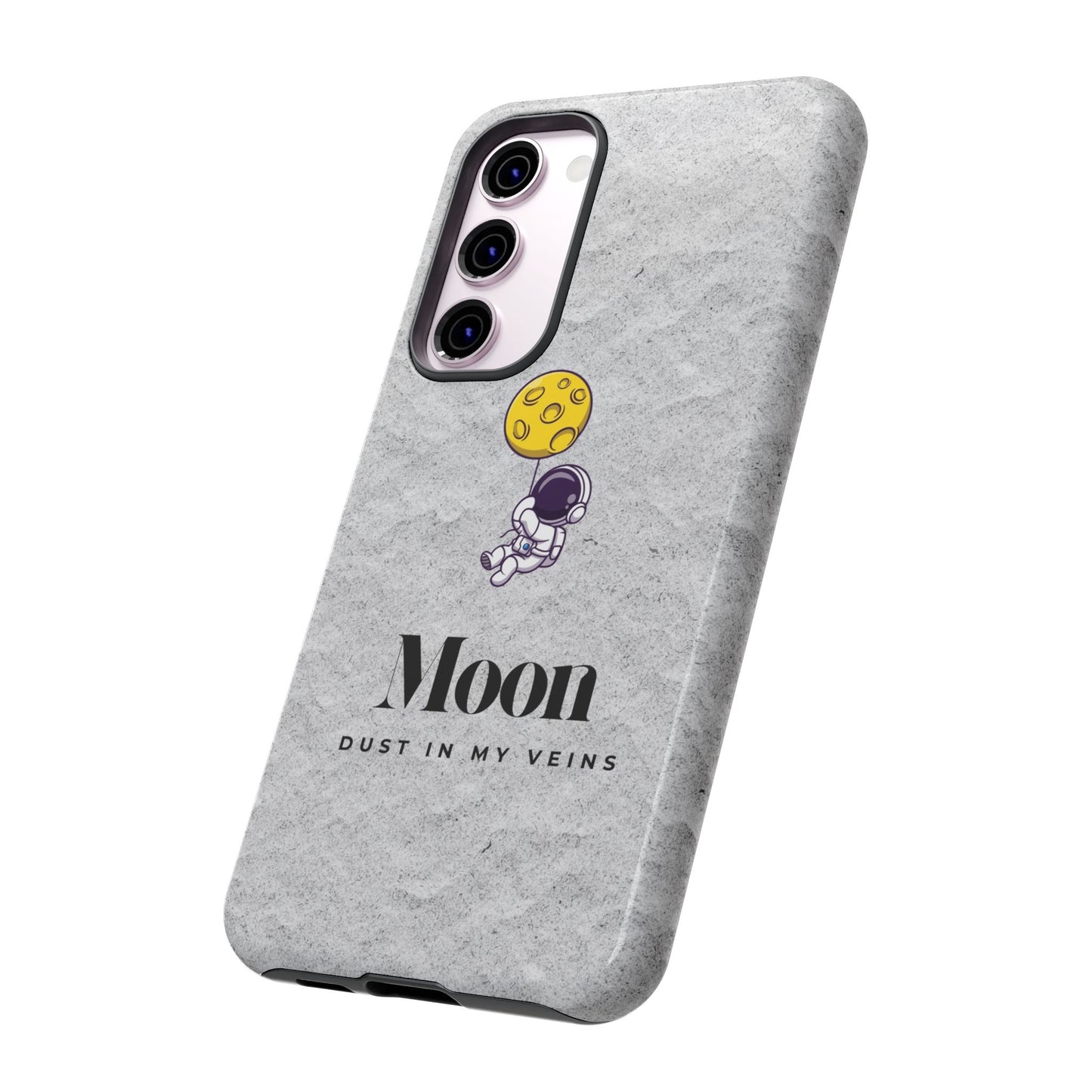 Astronaut Moon Phone Case - "Dust in My Veins" Durable Tough Case