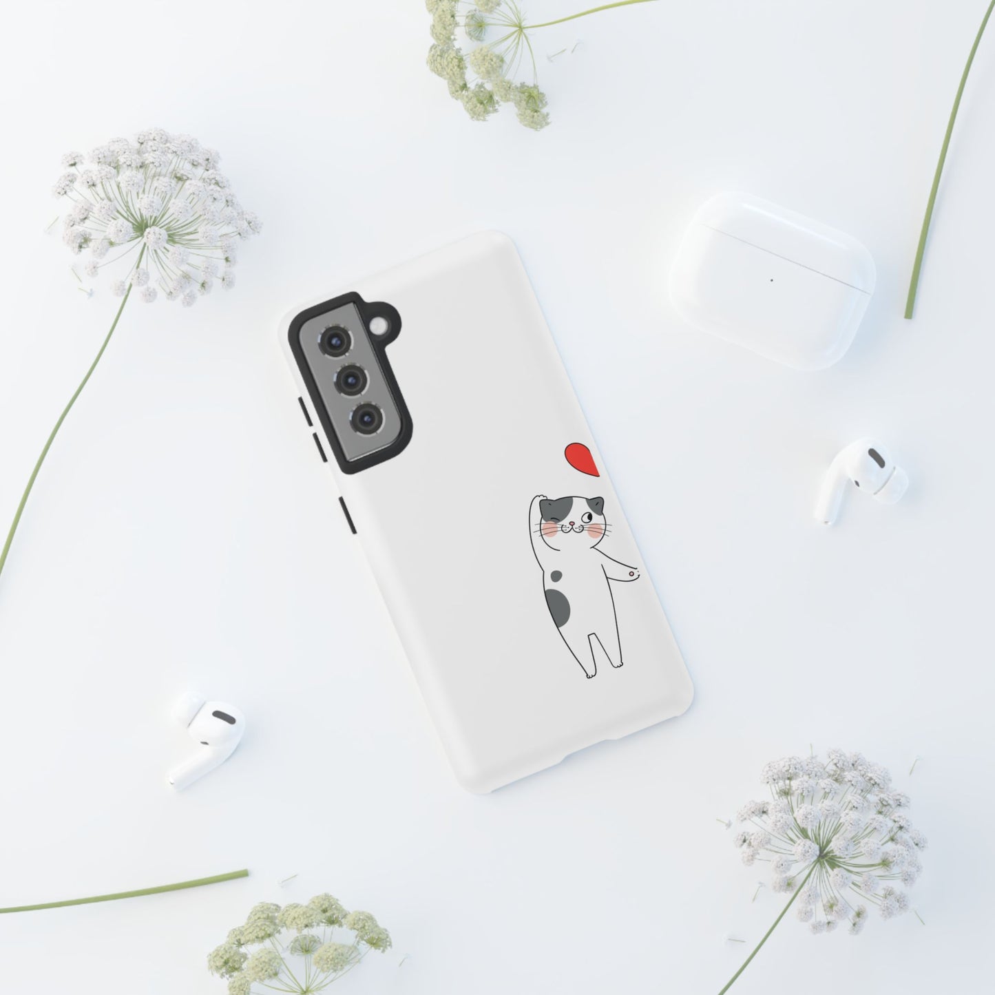 Tough Phone Case, Durable and Trendy Glossy Finish, Cute Stylish Design, Everyday Smartphone Protection
