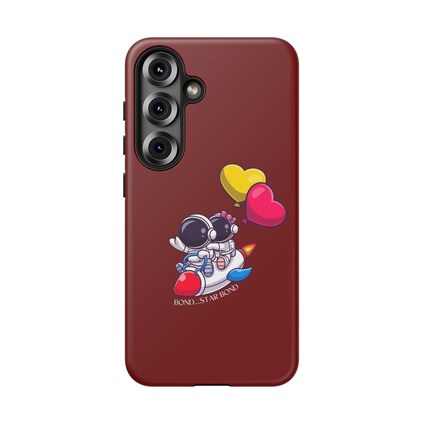 Cute Astronaut Phone Case - Love in Space Design for Couples