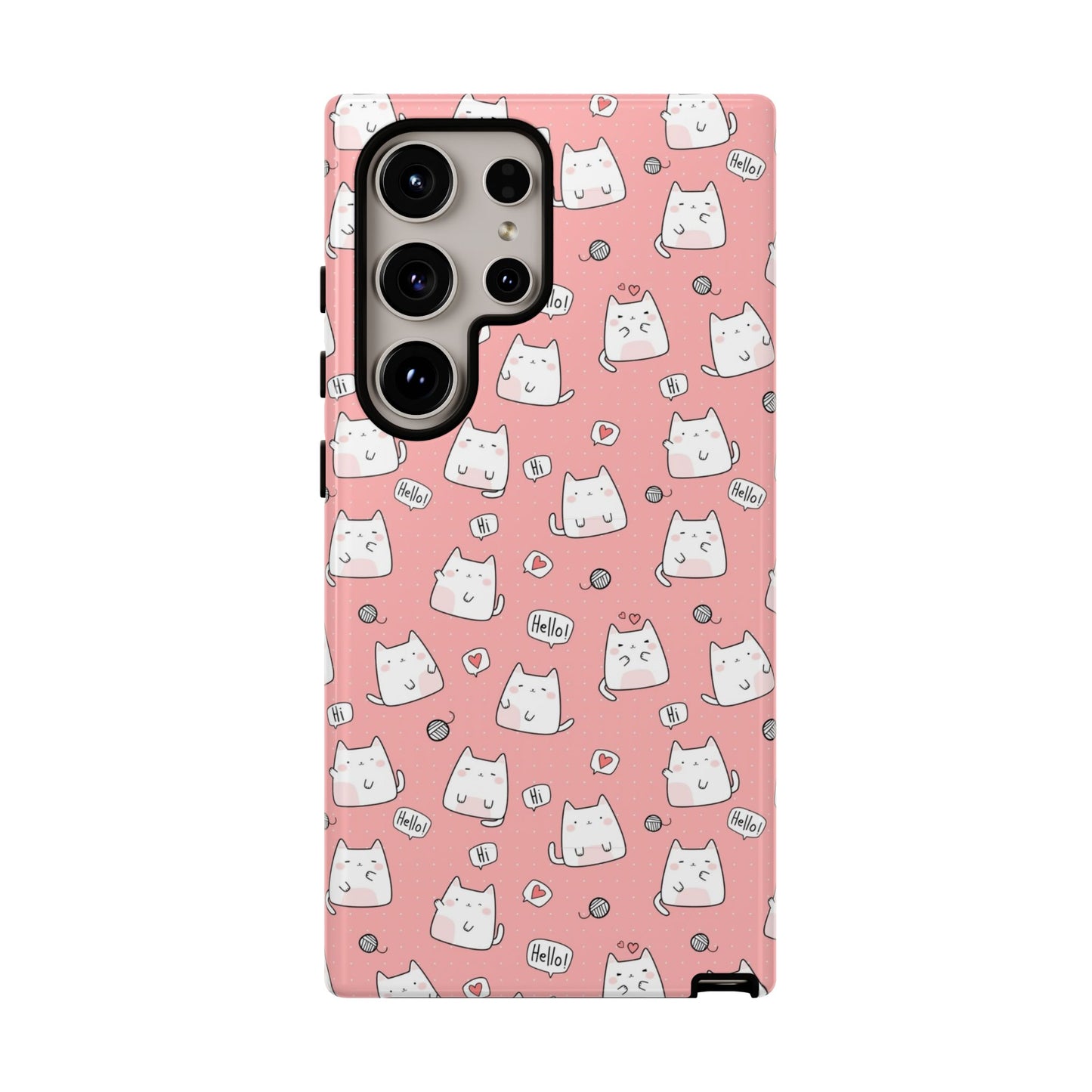 Tough Phone Case, Durable Glossy Cover, Trendy Stylish Design, Cute Protection for Smartphones