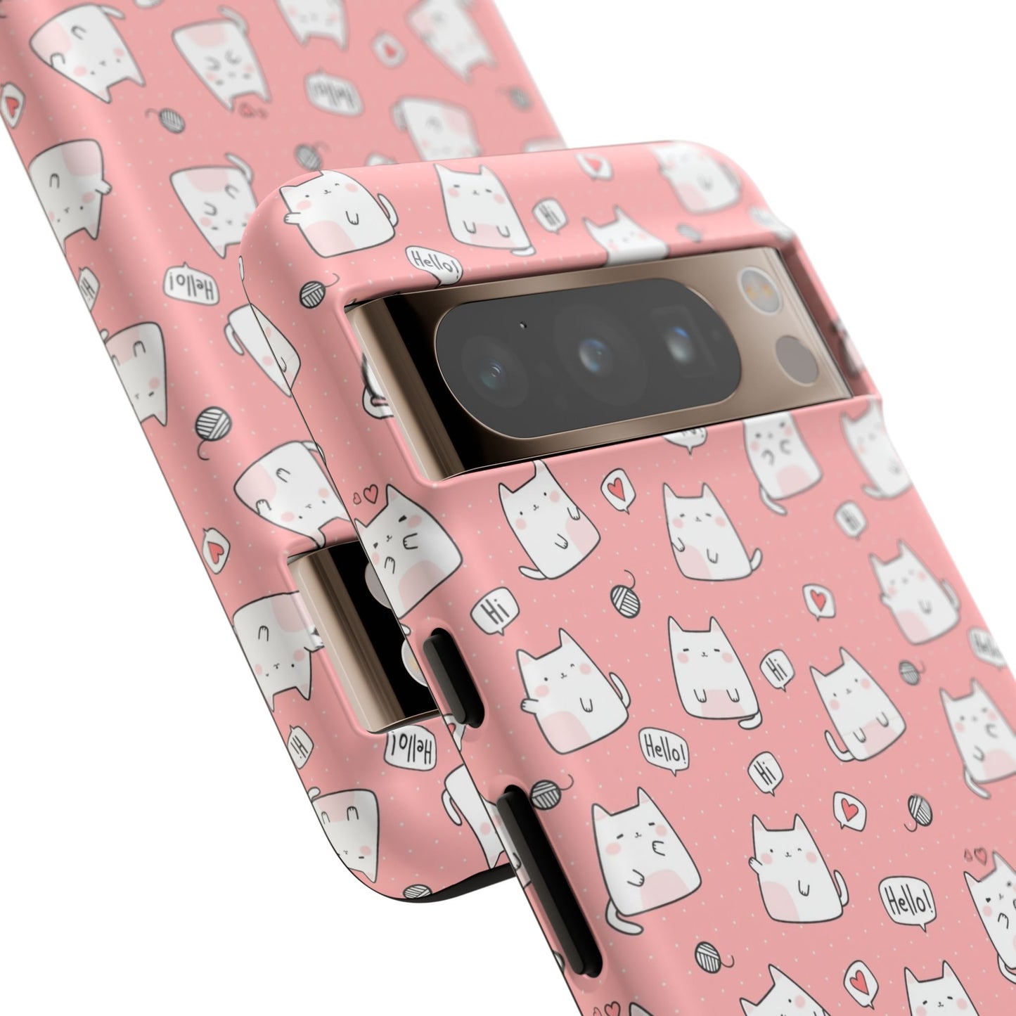 Tough Phone Case, Durable Glossy Cover, Trendy Stylish Design, Cute Protection for Smartphones