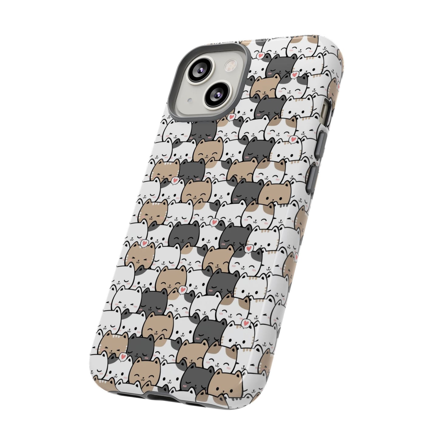 Tough Phone Case, Glossy Cute Finish, Durable and Stylish Design, Trendy Smartphone Protection