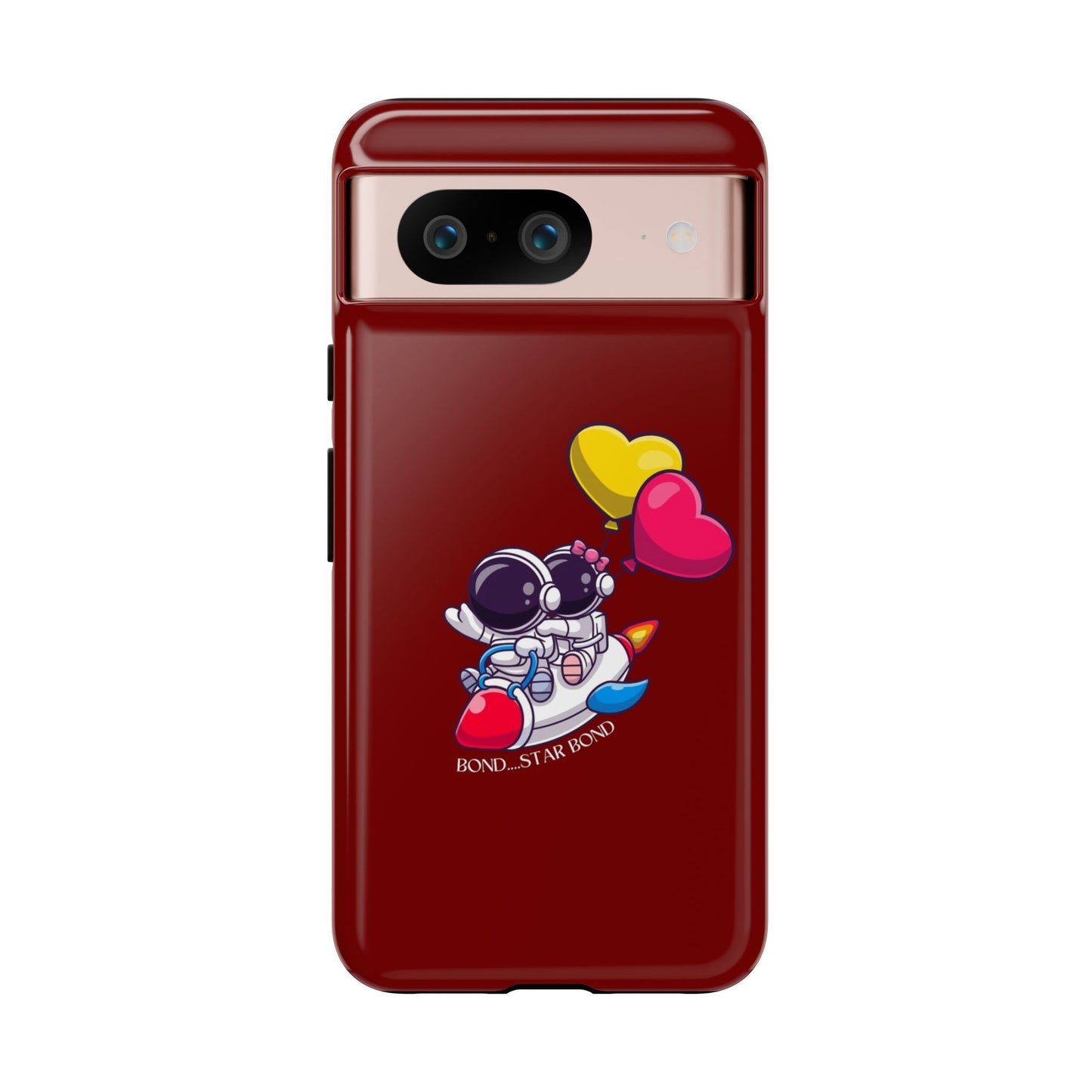 Cute Astronaut Phone Case - Love in Space Design for Couples