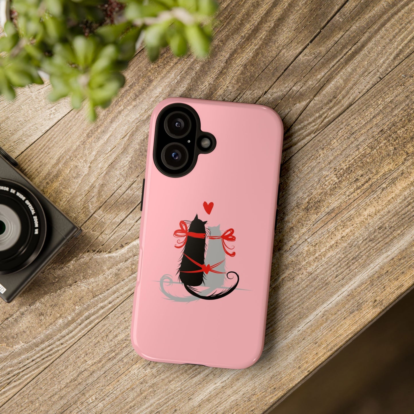 Cute Tough Phone Case, Trendy Glossy Finish, Durable and Fashionable, Stylish Everyday Cover, Smartphone Protection