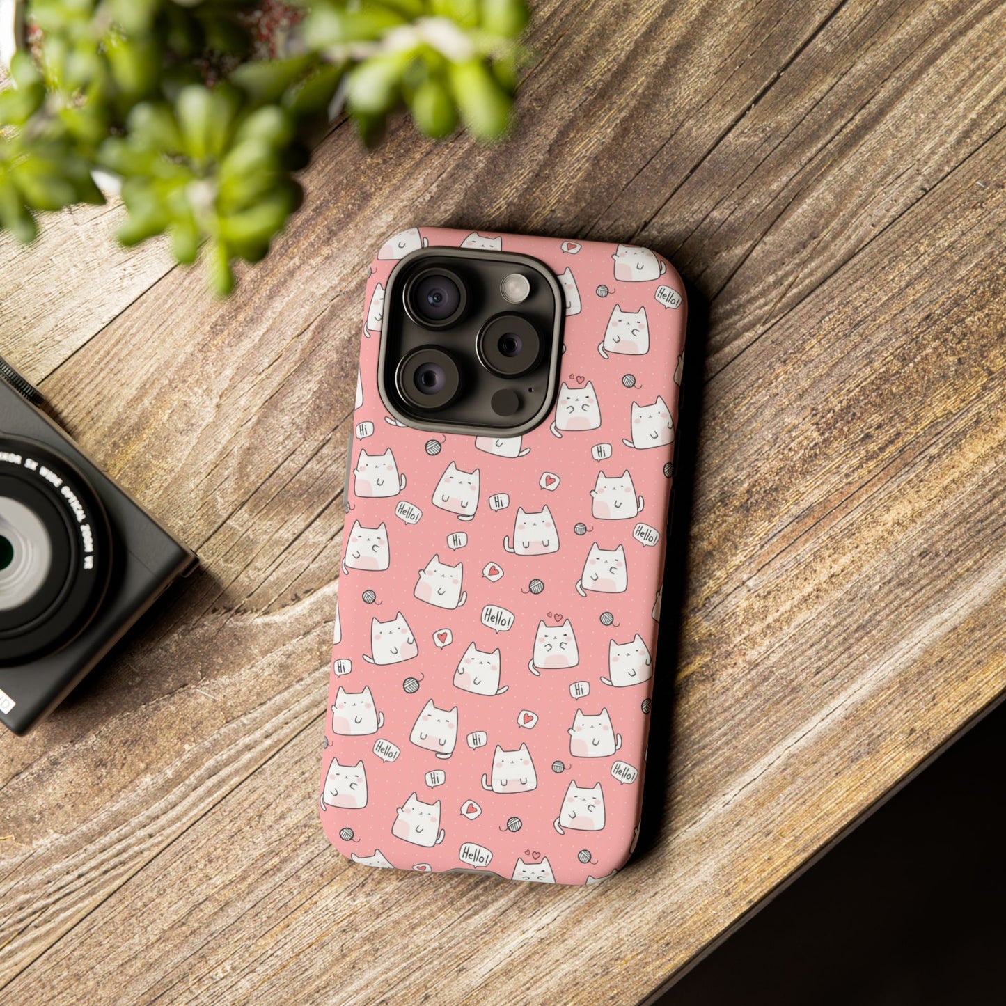Tough Phone Case, Durable Glossy Cover, Trendy Stylish Design, Cute Protection for Smartphones