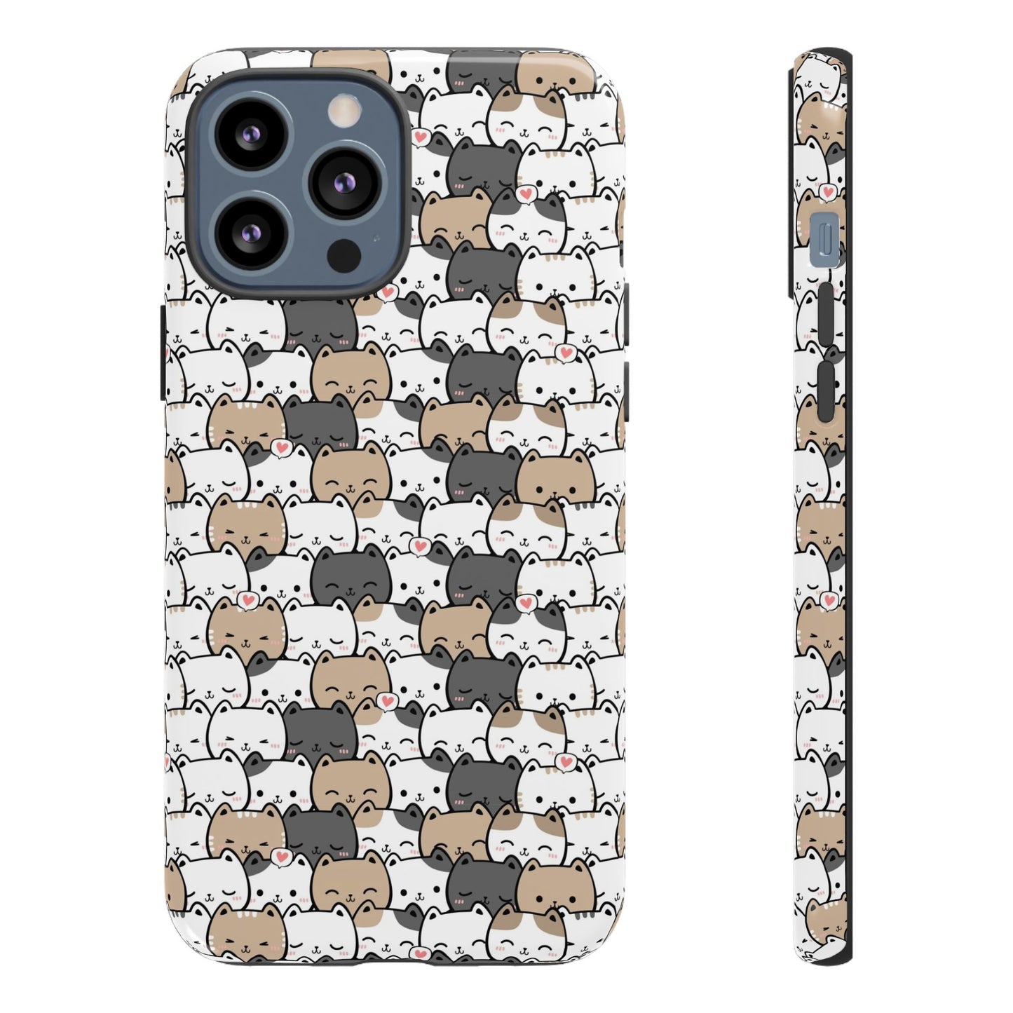 Tough Phone Case, Glossy Cute Finish, Durable and Stylish Design, Trendy Smartphone Protection