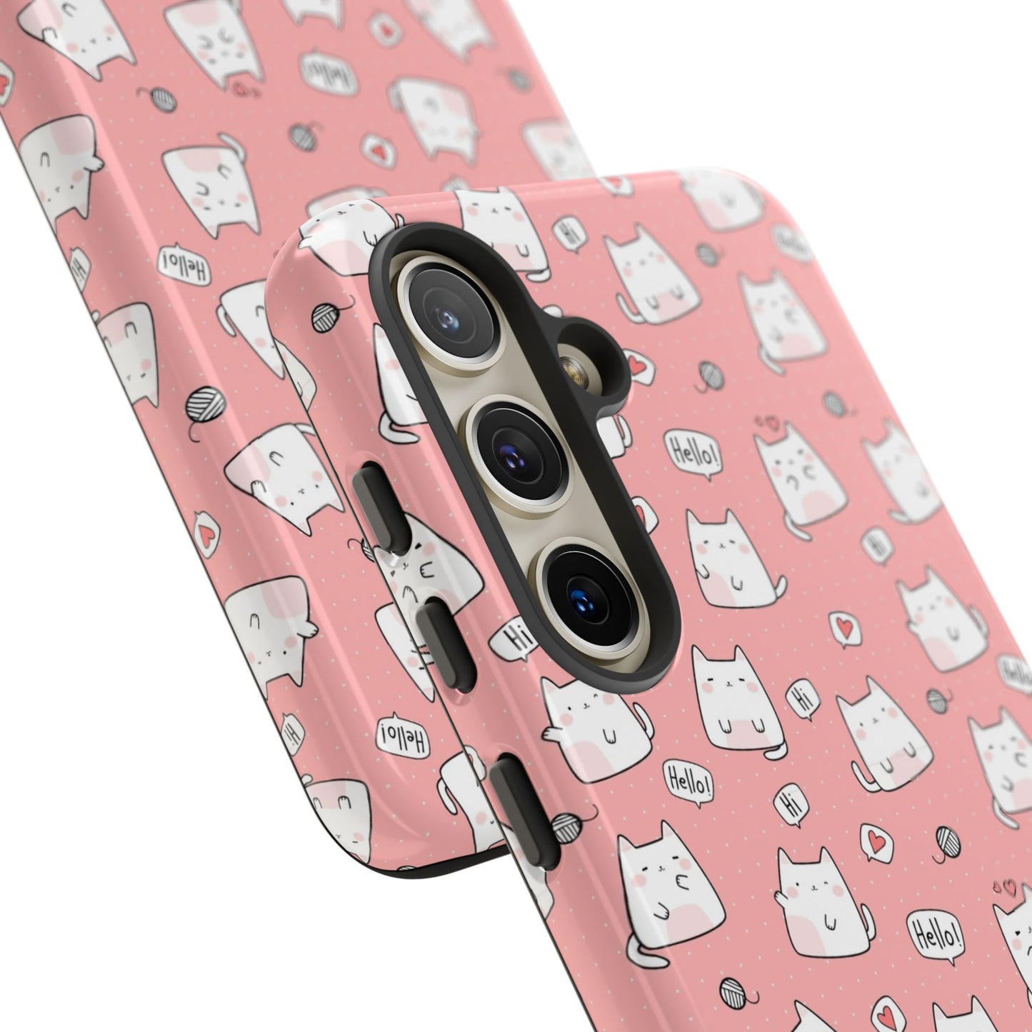 Tough Phone Case, Durable Glossy Cover, Trendy Stylish Design, Cute Protection for Smartphones