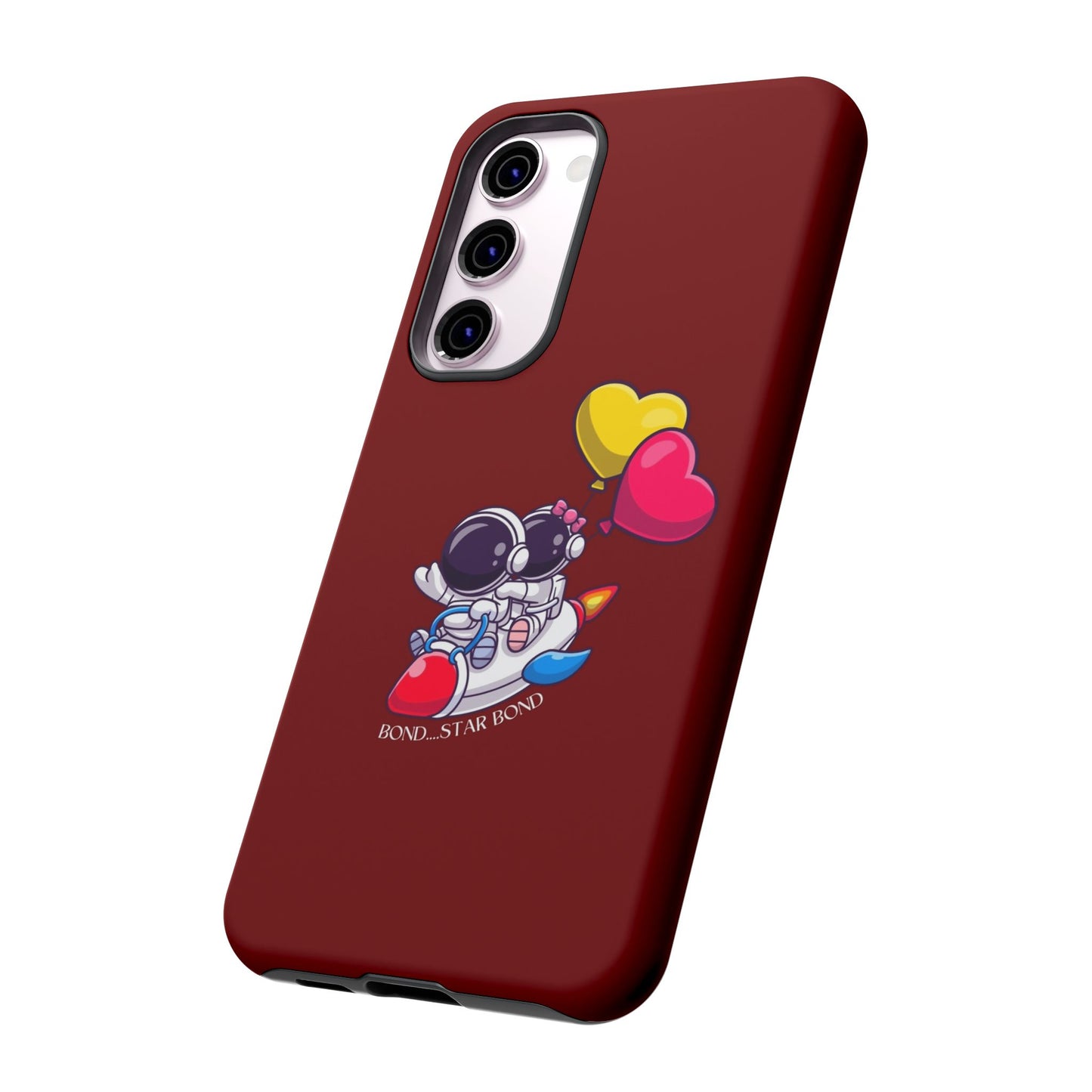 Cute Astronaut Phone Case - Love in Space Design for Couples