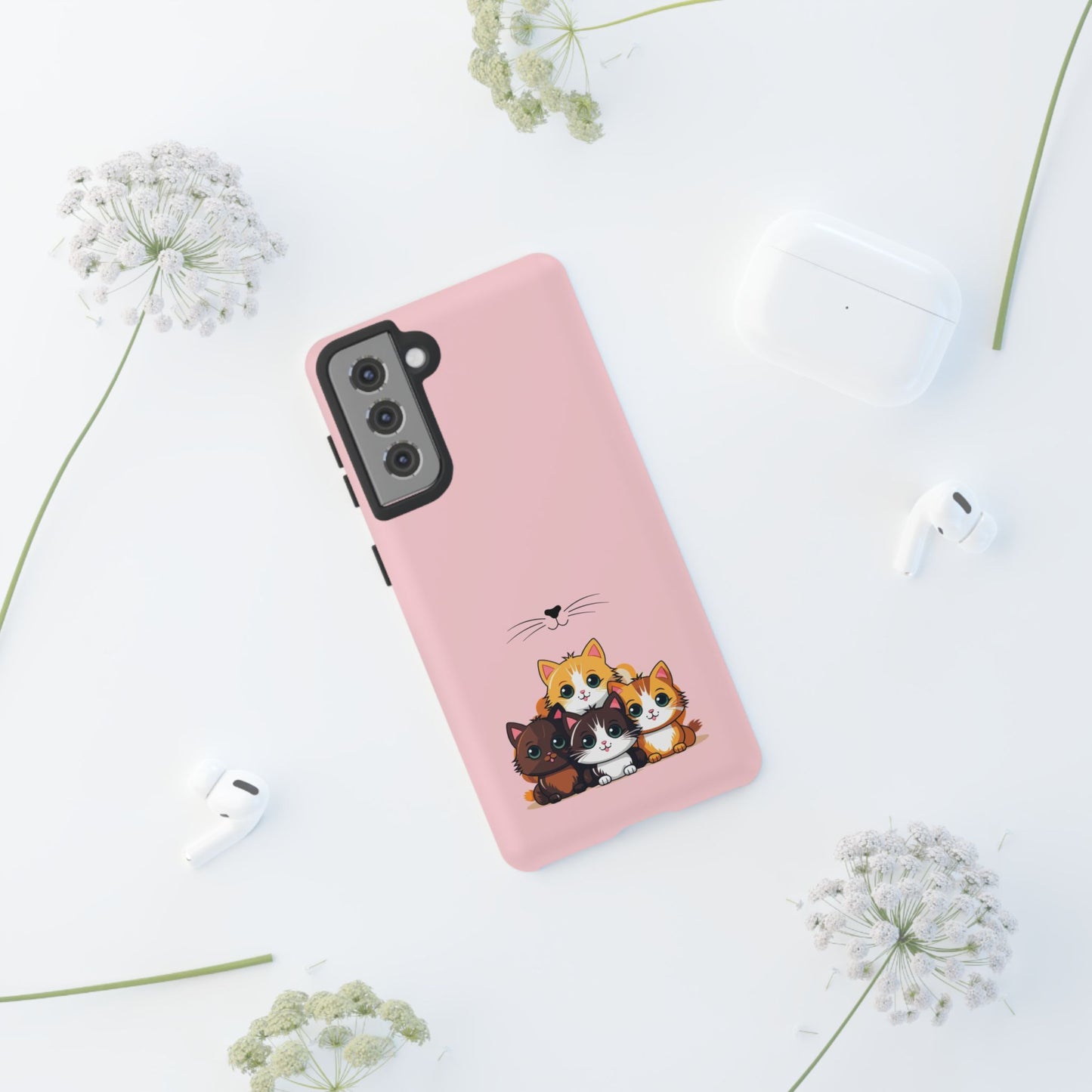 Durable Tough Phone Case, Glossy Stylish Finish, Trendy and Cute Design, Fashionable Everyday Smartphone Cover