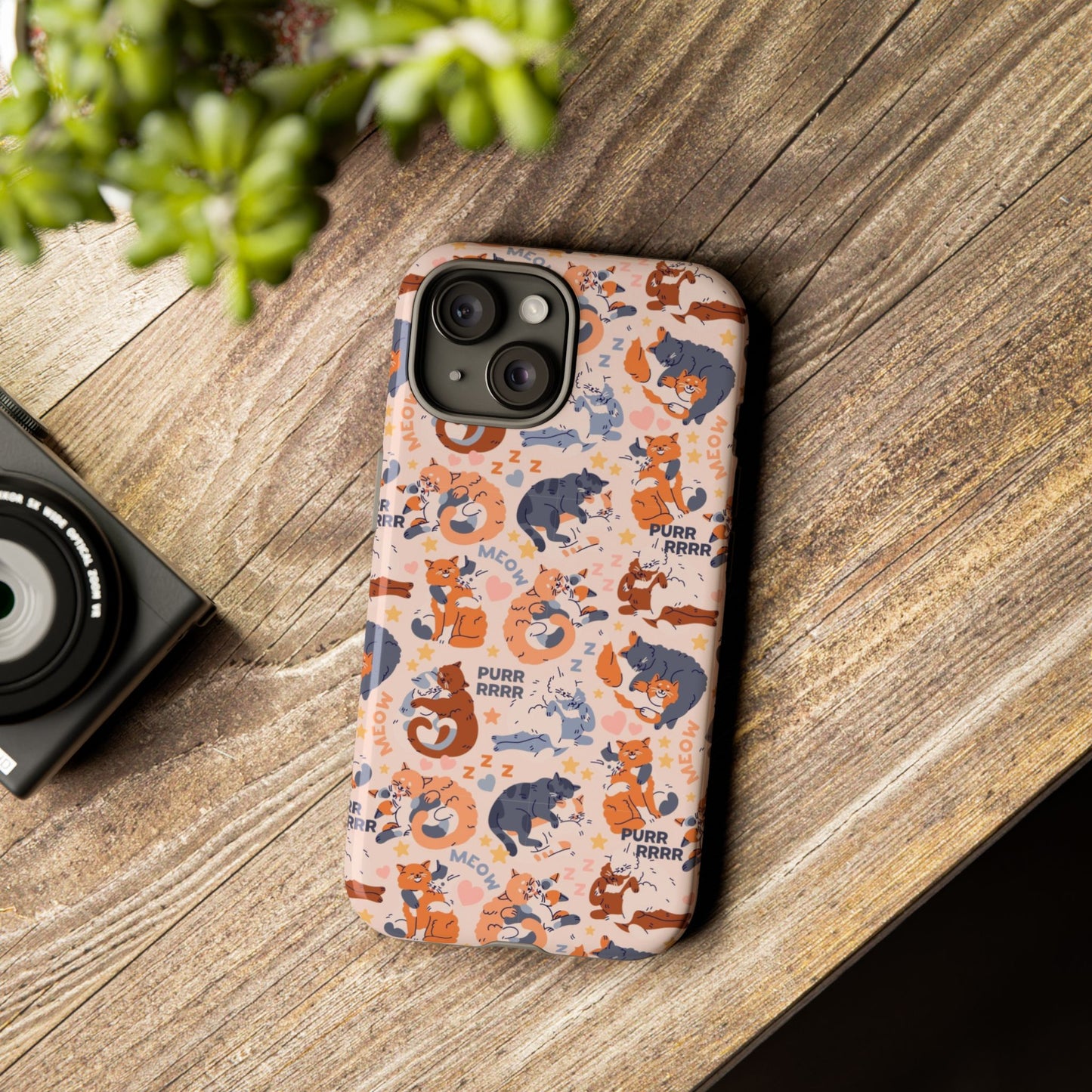 Durable Tough Phone Case, Trendy Cute Glossy Design, Stylish Smartphone Protection for Everyday Use