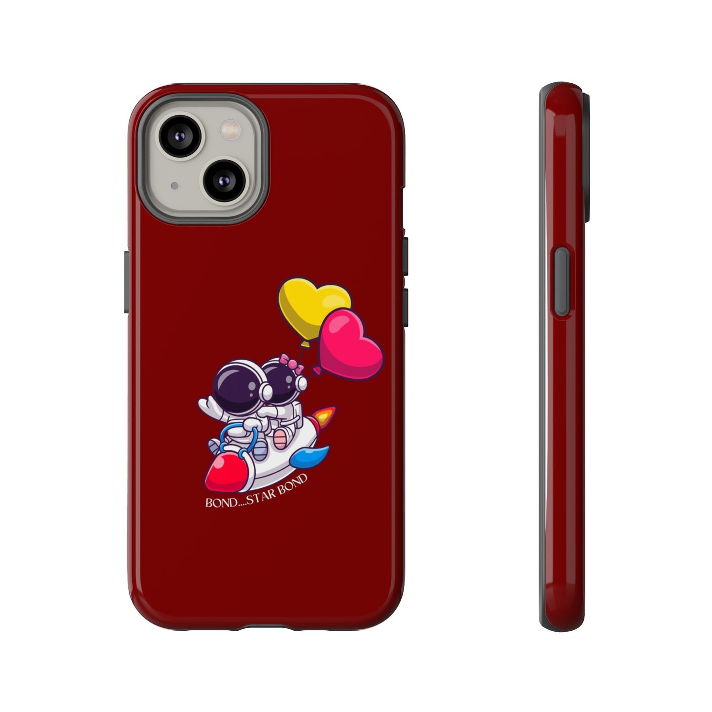 Cute Astronaut Phone Case - Love in Space Design for Couples