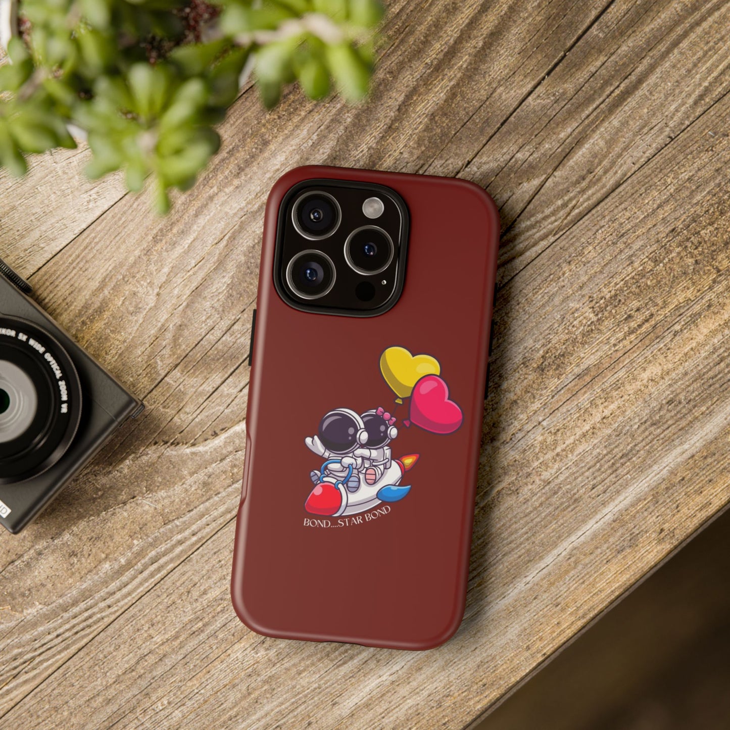 Cute Astronaut Phone Case - Love in Space Design for Couples