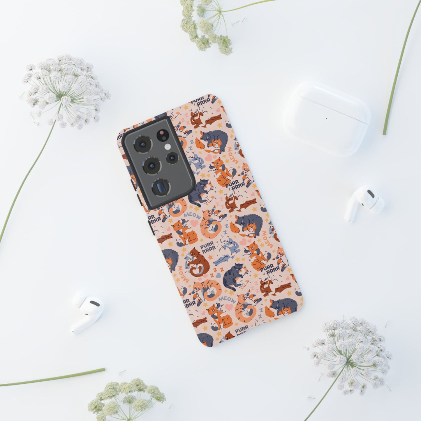 Durable Tough Phone Case, Trendy Cute Glossy Design, Stylish Smartphone Protection for Everyday Use
