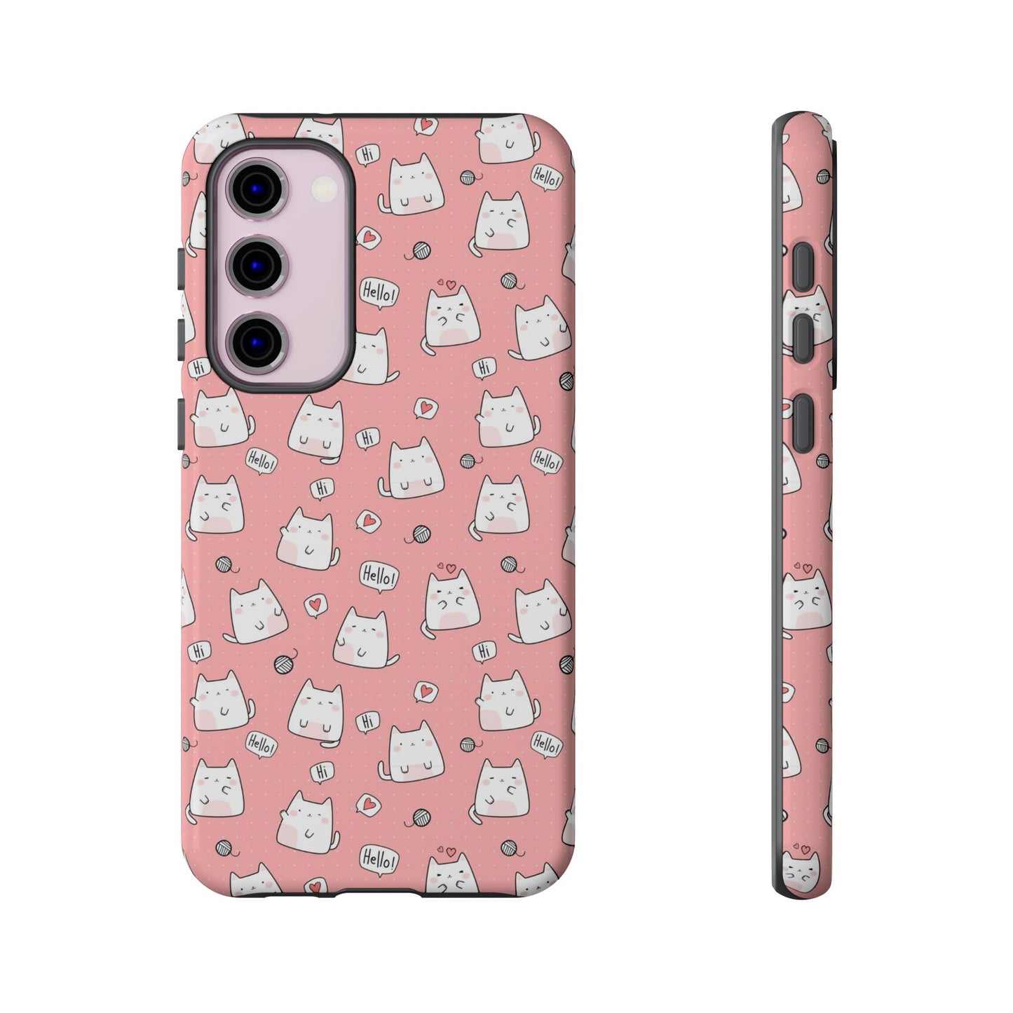 Tough Phone Case, Durable Glossy Cover, Trendy Stylish Design, Cute Protection for Smartphones