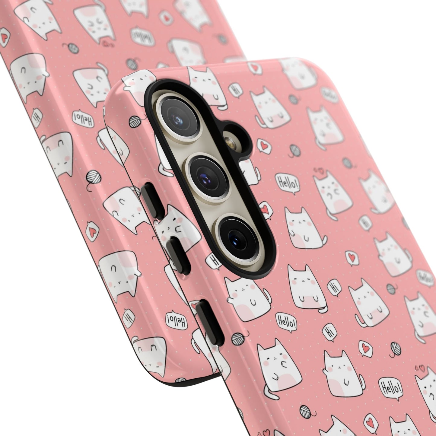 Tough Phone Case, Durable Glossy Cover, Trendy Stylish Design, Cute Protection for Smartphones