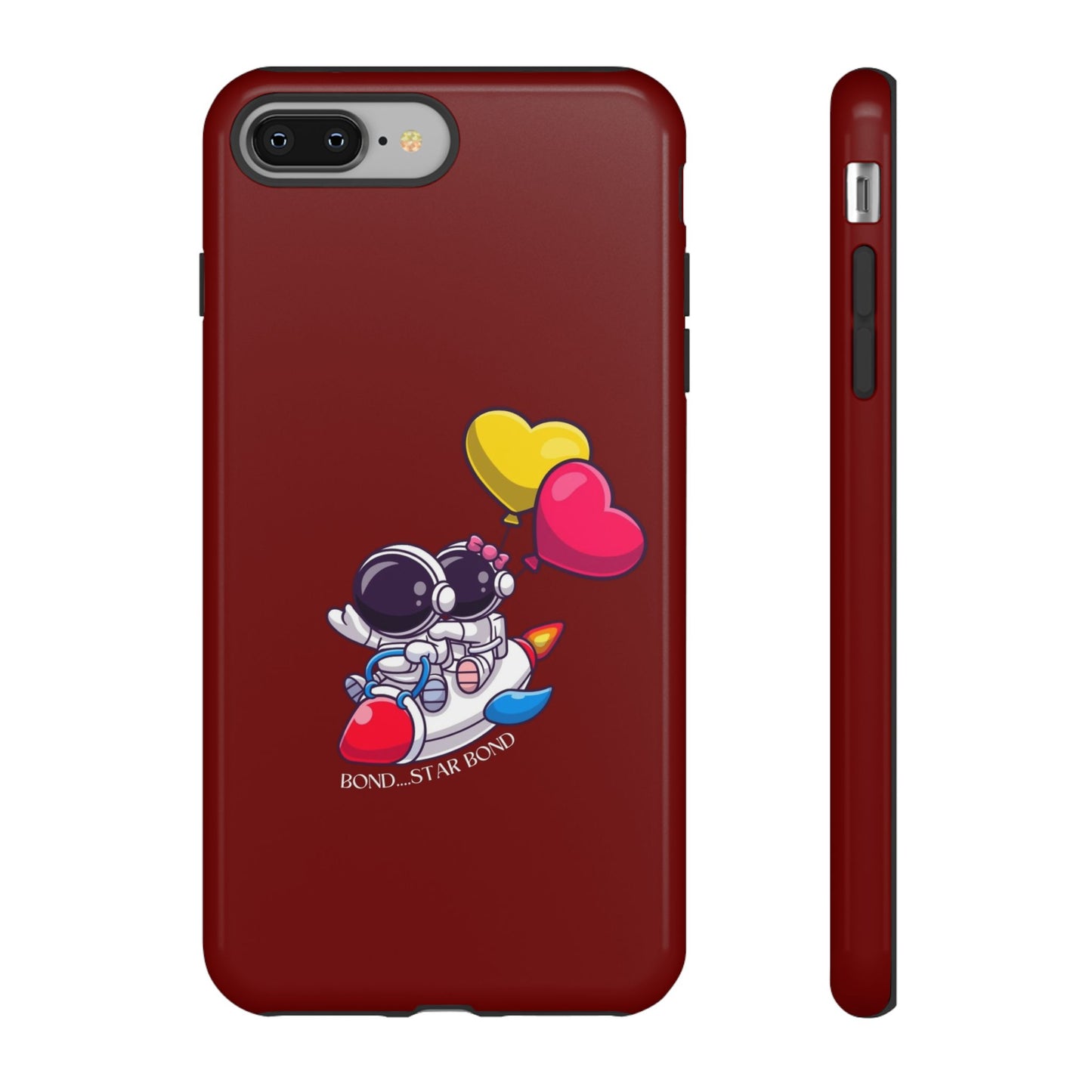Cute Astronaut Phone Case - Love in Space Design for Couples