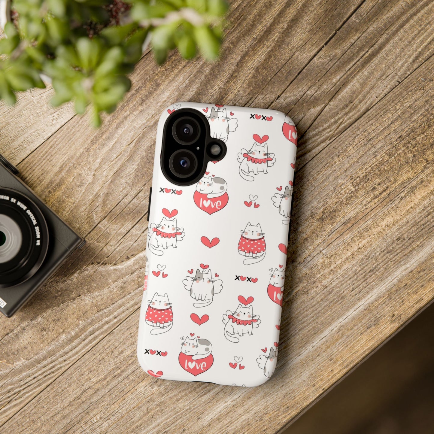 Durable Tough Phone Case, Trendy Glossy Cover, Stylish Cute Design, Perfect for Smartphone Protection