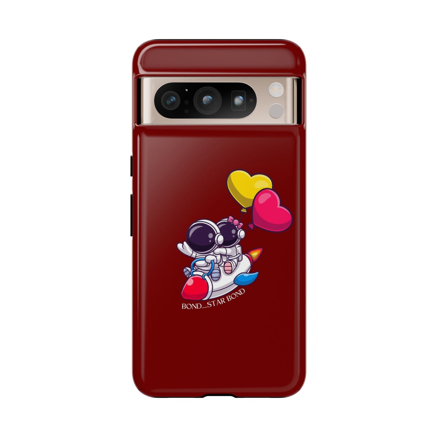 Cute Astronaut Phone Case - Love in Space Design for Couples