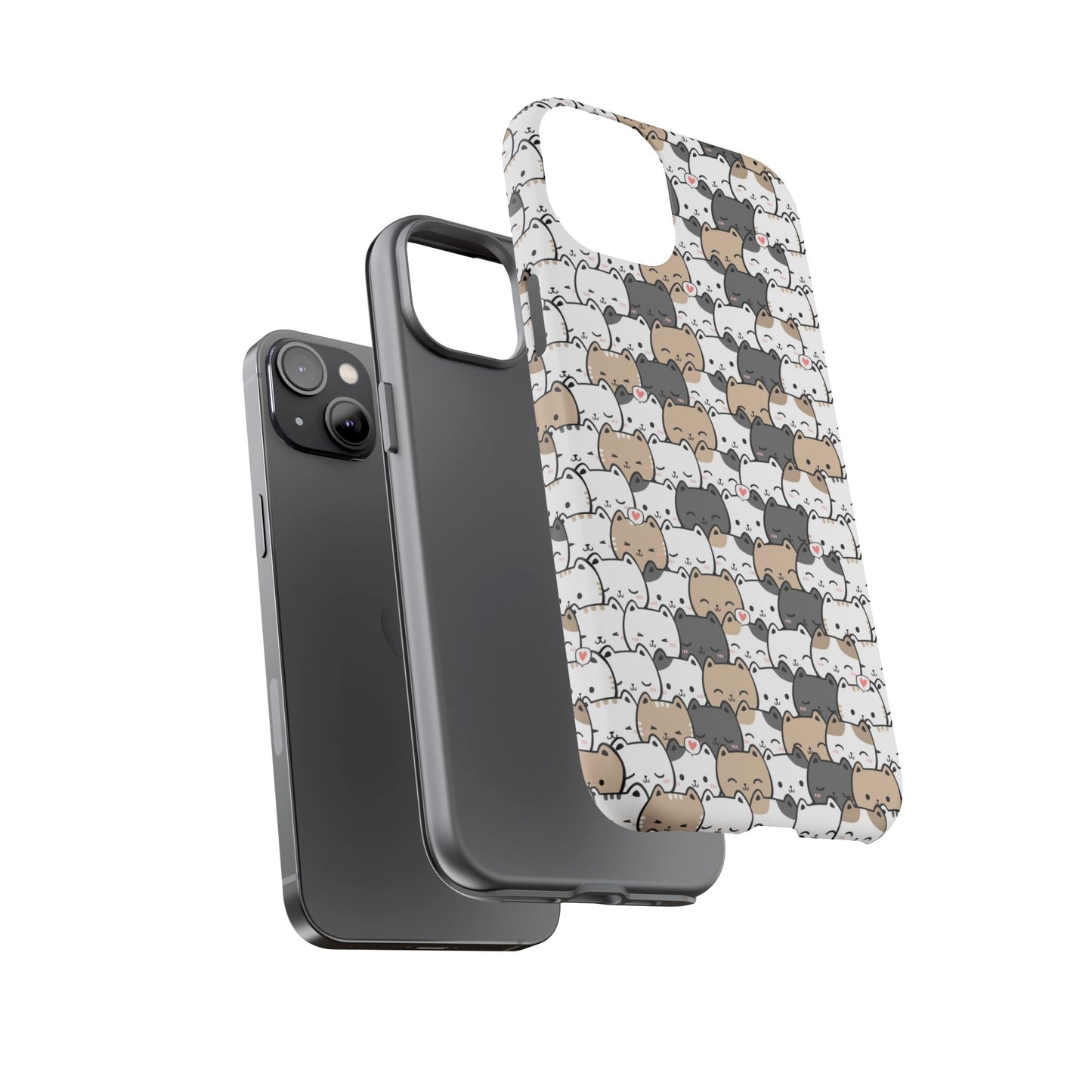 Tough Phone Case, Glossy Cute Finish, Durable and Stylish Design, Trendy Smartphone Protection