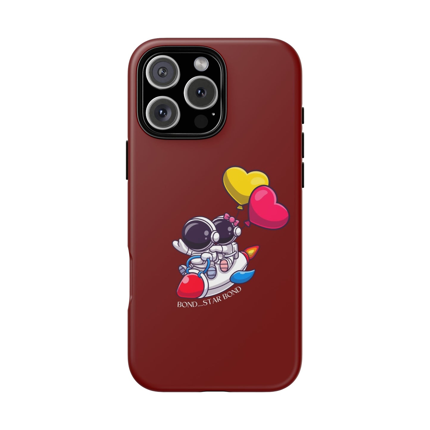 Cute Astronaut Phone Case - Love in Space Design for Couples