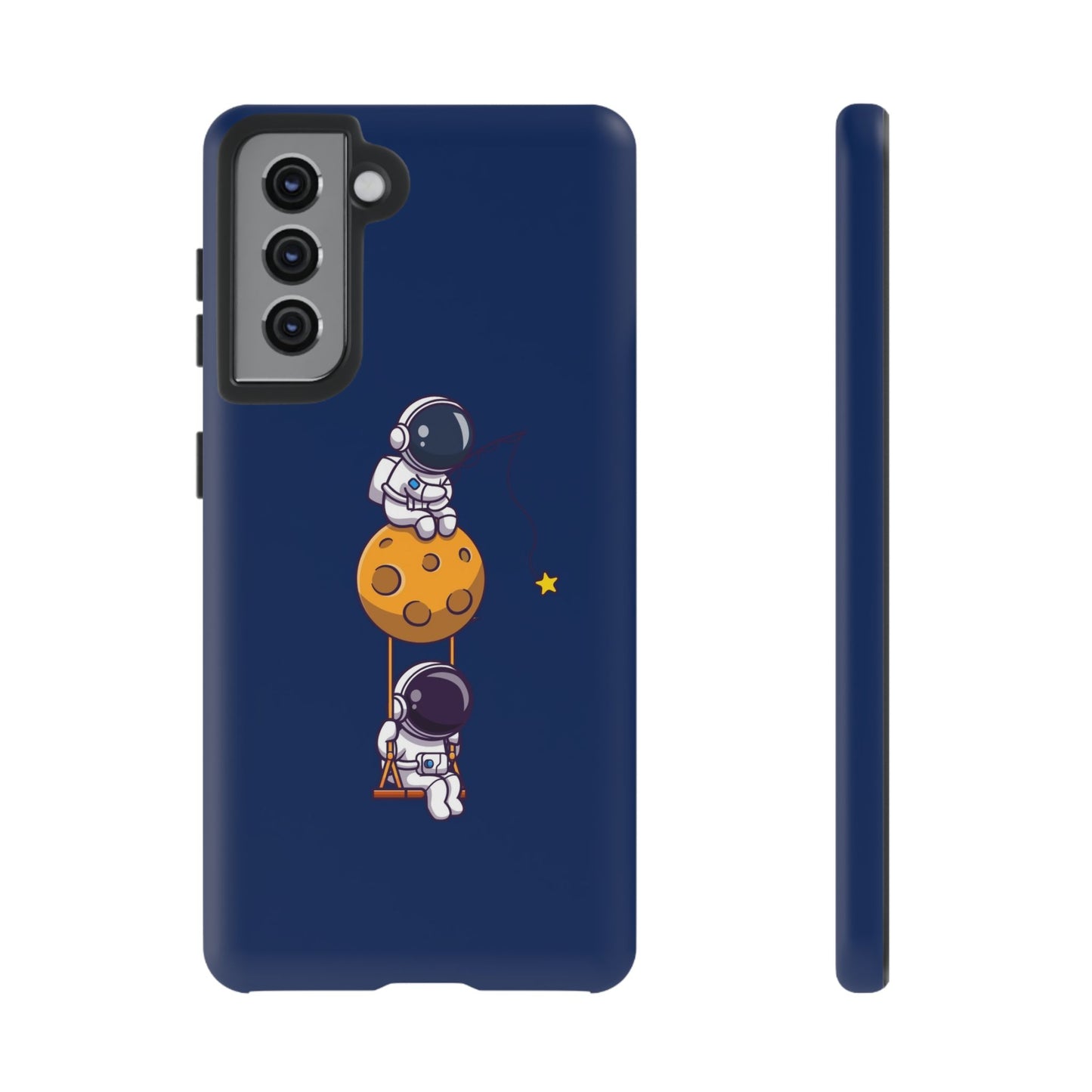 Astronaut Adventure Phone Case - Galaxy Design with Space Explorers