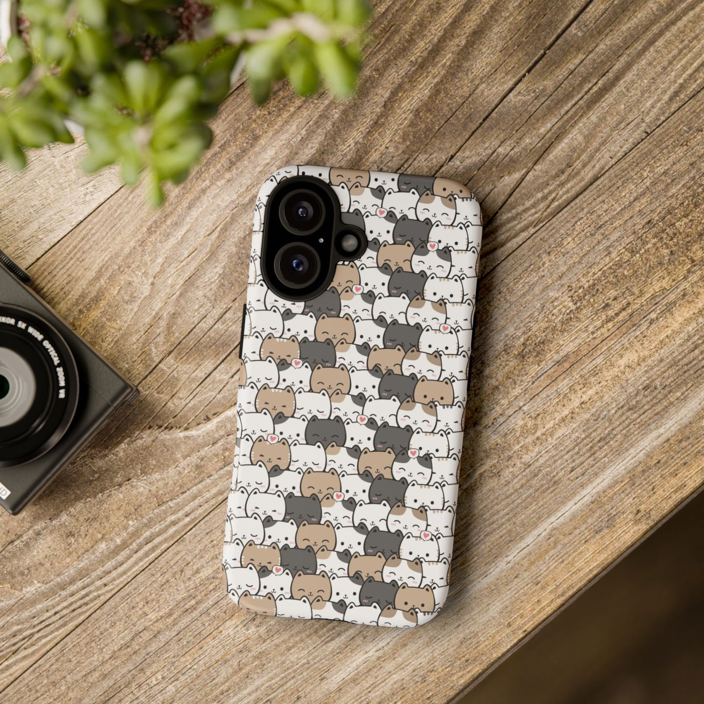 Tough Phone Case, Glossy Cute Finish, Durable and Stylish Design, Trendy Smartphone Protection
