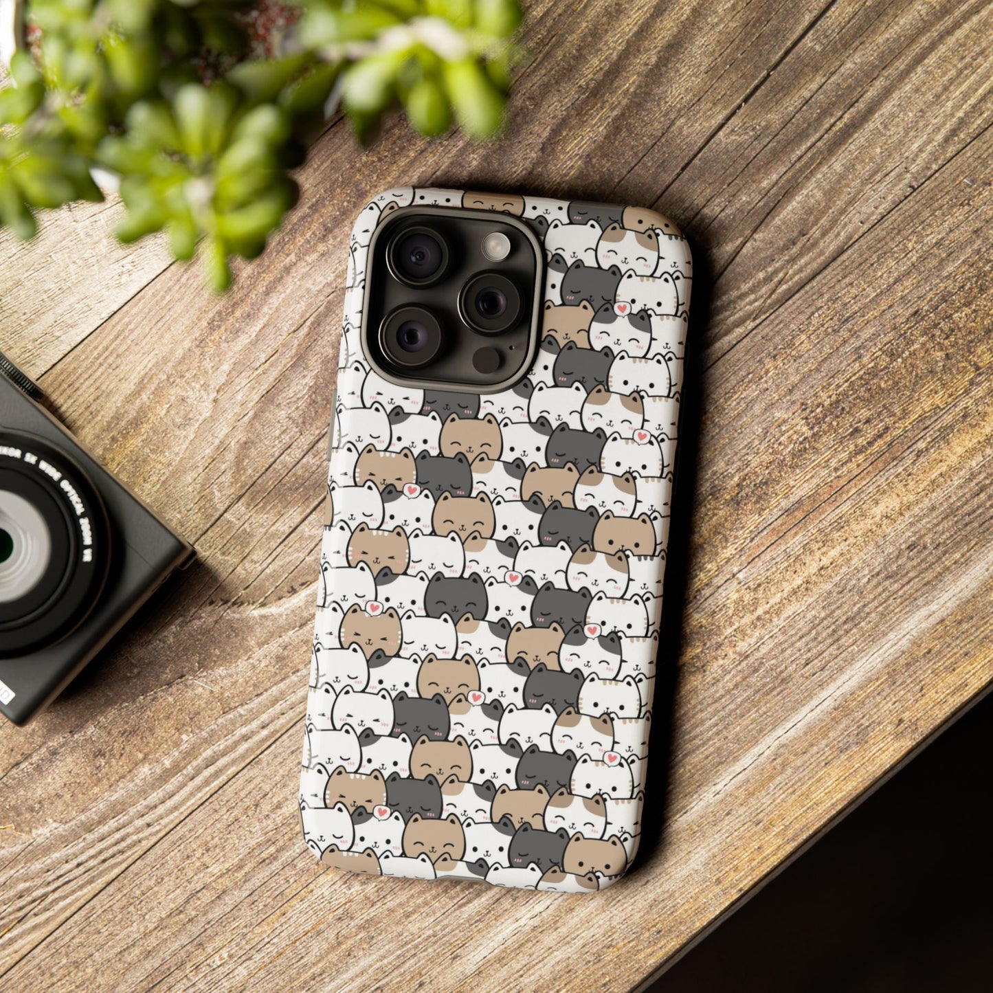 Tough Phone Case, Glossy Cute Finish, Durable and Stylish Design, Trendy Smartphone Protection