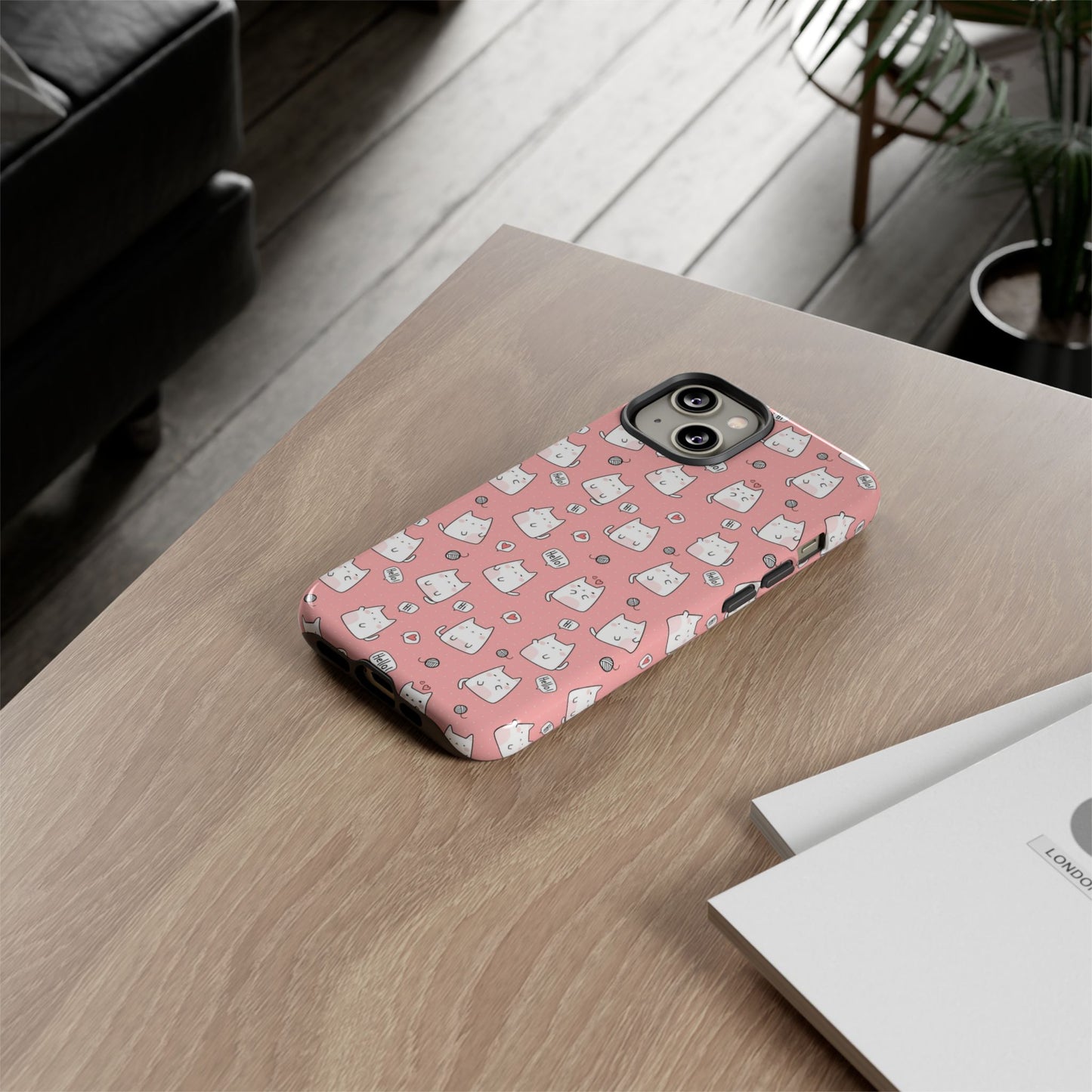 Tough Phone Case, Durable Glossy Cover, Trendy Stylish Design, Cute Protection for Smartphones