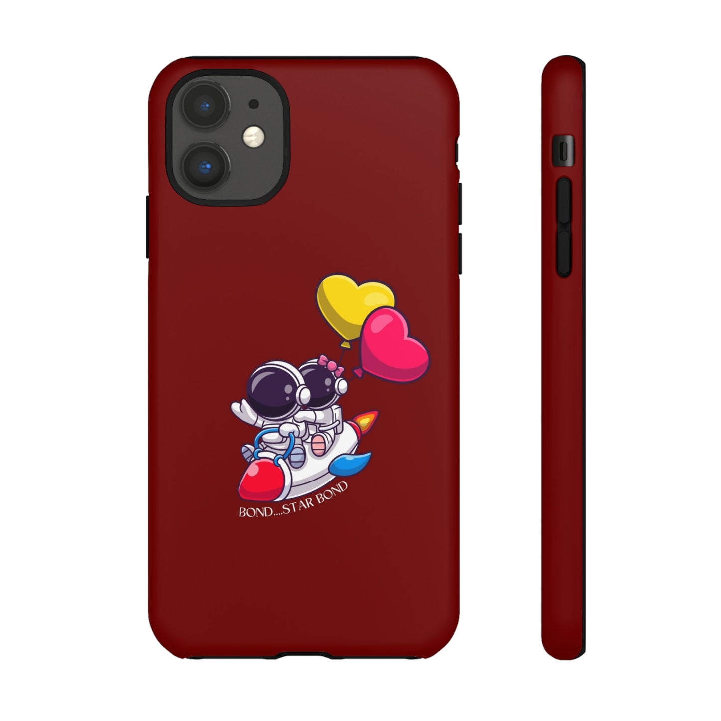 Cute Astronaut Phone Case - Love in Space Design for Couples