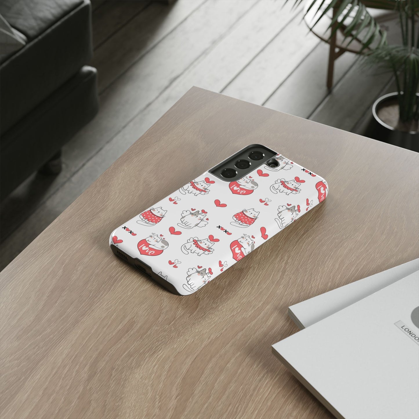 Durable Tough Phone Case, Trendy Glossy Cover, Stylish Cute Design, Perfect for Smartphone Protection