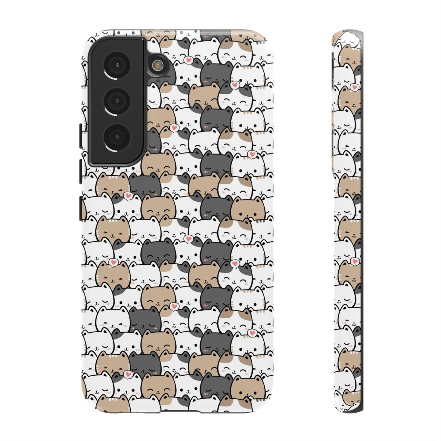 Tough Phone Case, Glossy Cute Finish, Durable and Stylish Design, Trendy Smartphone Protection