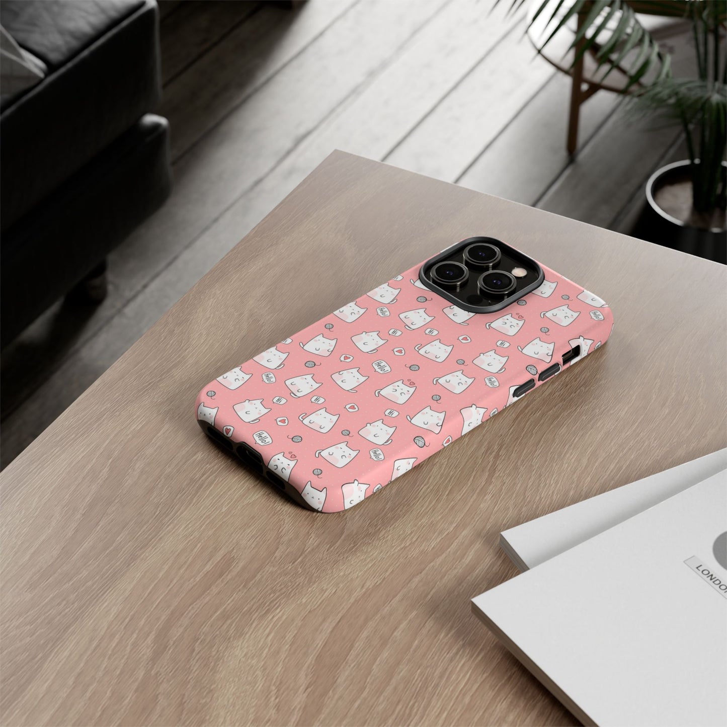 Tough Phone Case, Durable Glossy Cover, Trendy Stylish Design, Cute Protection for Smartphones
