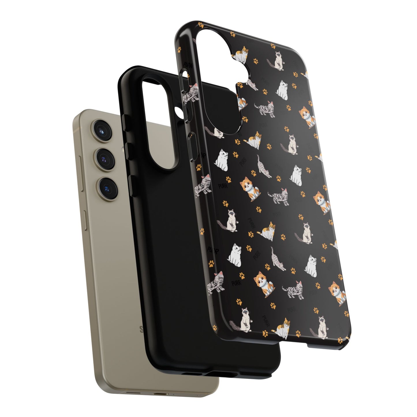 Durable Tough Phone Case, Stylish Glossy Finish, Trendy Cute Design, Everyday Protection for Smartphones