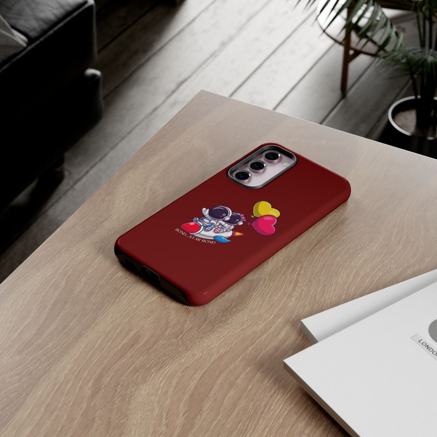 Cute Astronaut Phone Case - Love in Space Design for Couples