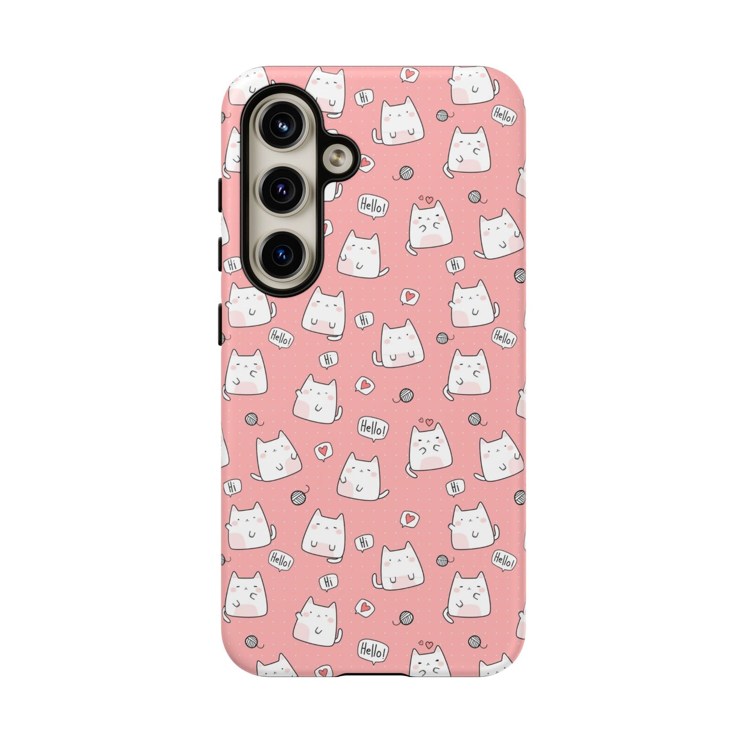Tough Phone Case, Durable Glossy Cover, Trendy Stylish Design, Cute Protection for Smartphones