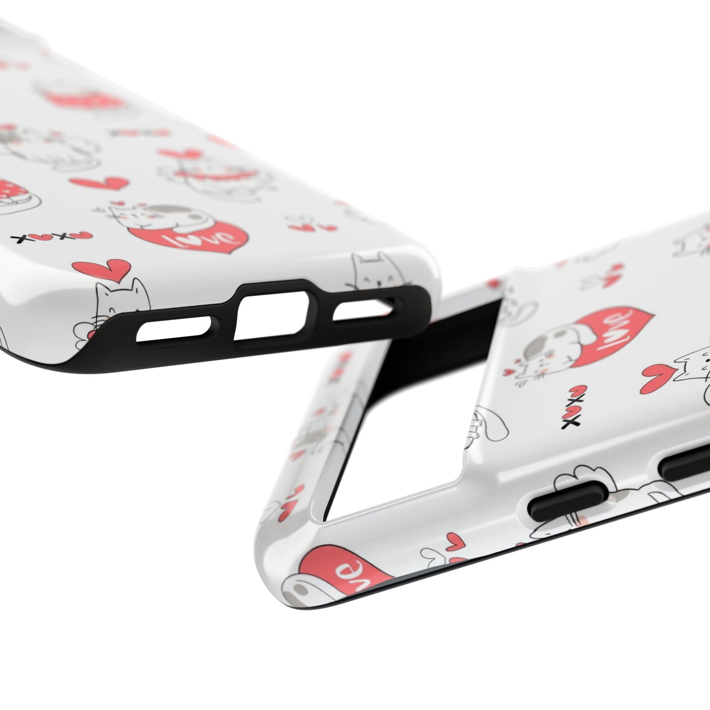 Durable Tough Phone Case, Trendy Glossy Cover, Stylish Cute Design, Perfect for Smartphone Protection