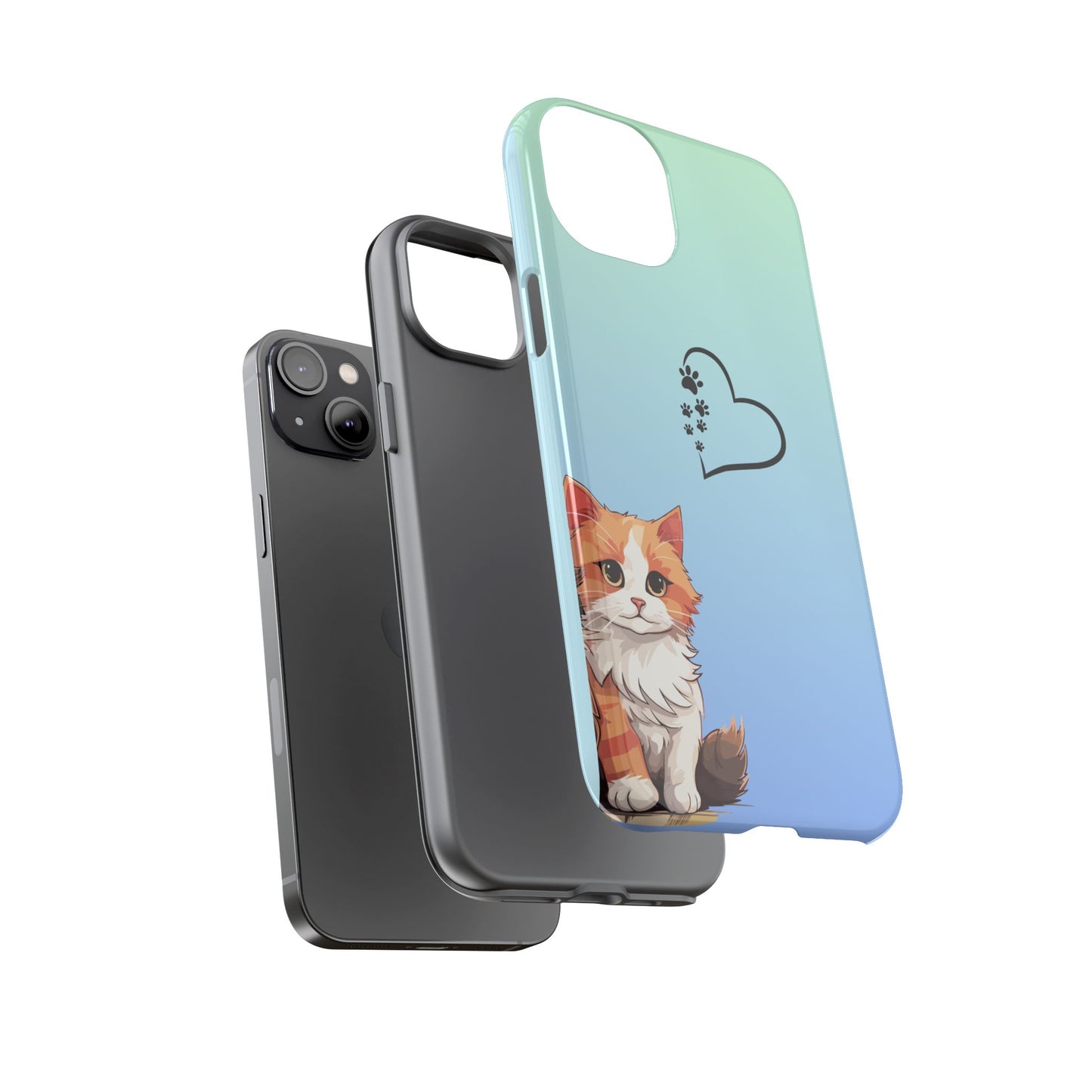 Trendy Tough Phone Case, Glossy Finish, Durable and Stylish, Cute Design for Smartphone Protection