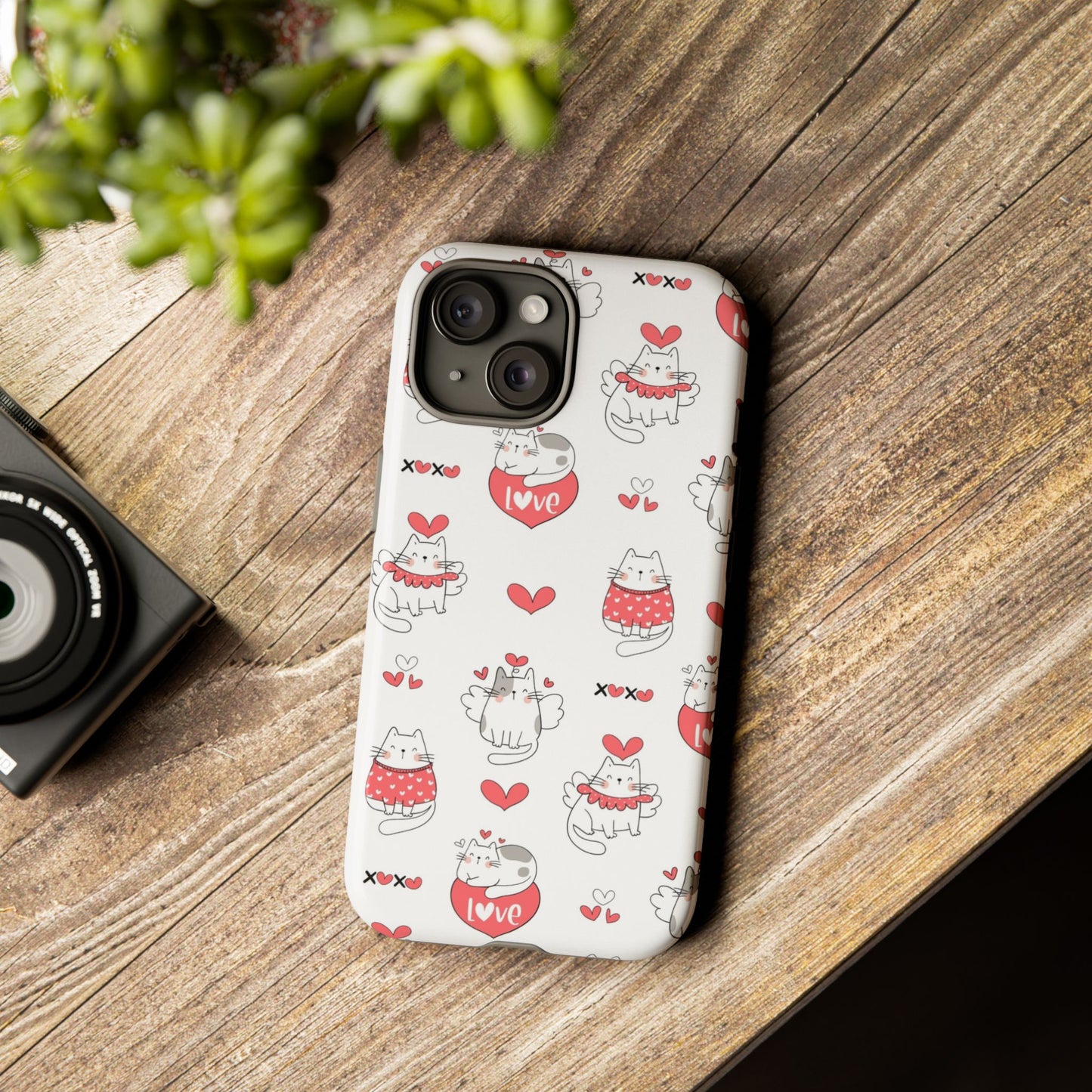 Durable Tough Phone Case, Trendy Glossy Cover, Stylish Cute Design, Perfect for Smartphone Protection