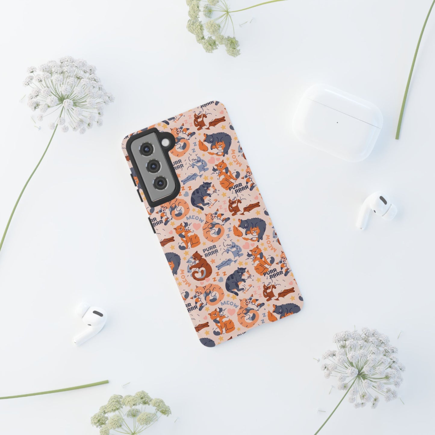 Durable Tough Phone Case, Trendy Cute Glossy Design, Stylish Smartphone Protection for Everyday Use