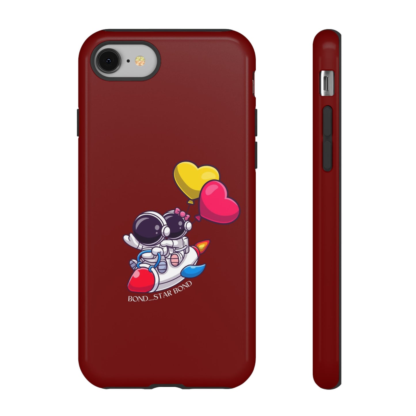 Cute Astronaut Phone Case - Love in Space Design for Couples