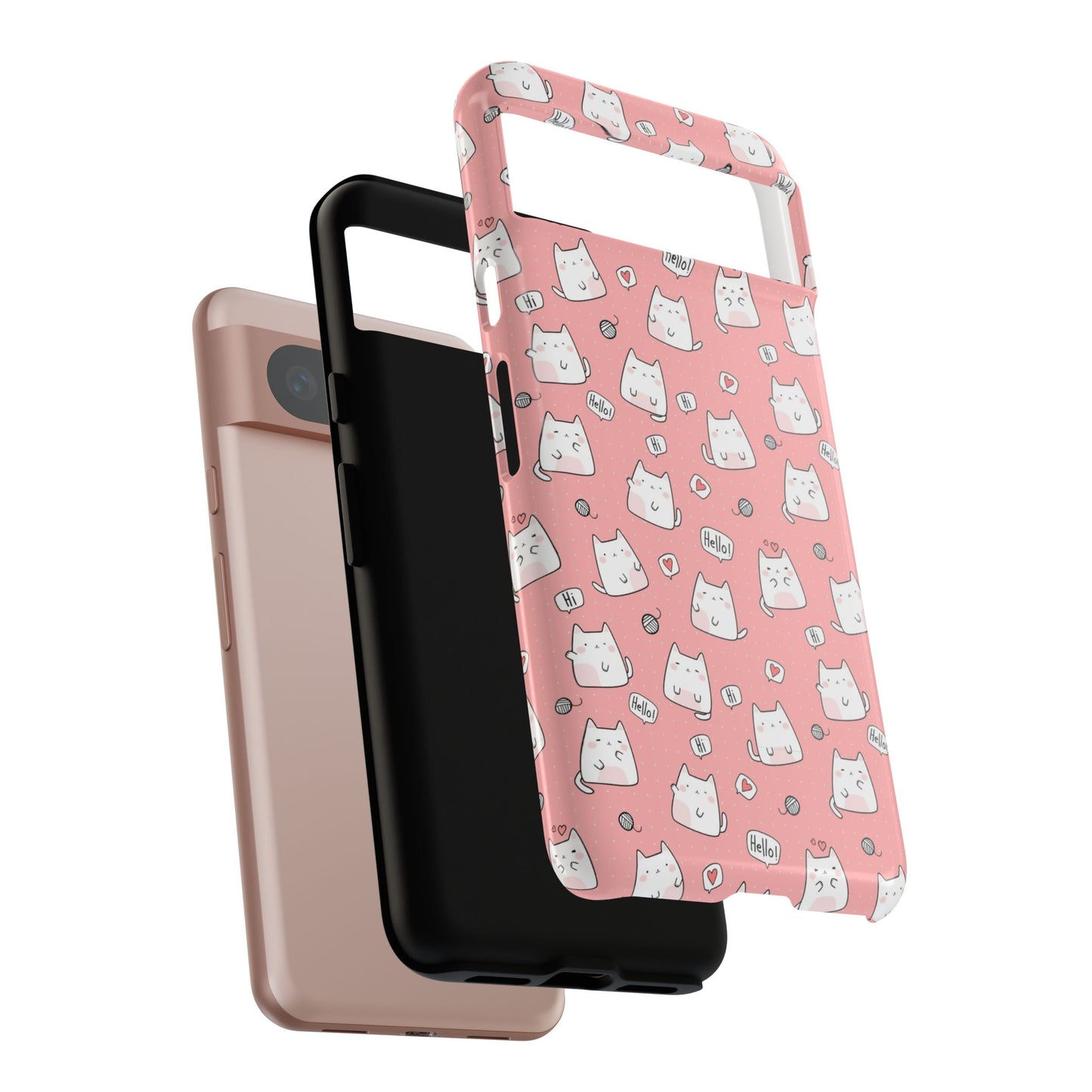 Tough Phone Case, Durable Glossy Cover, Trendy Stylish Design, Cute Protection for Smartphones