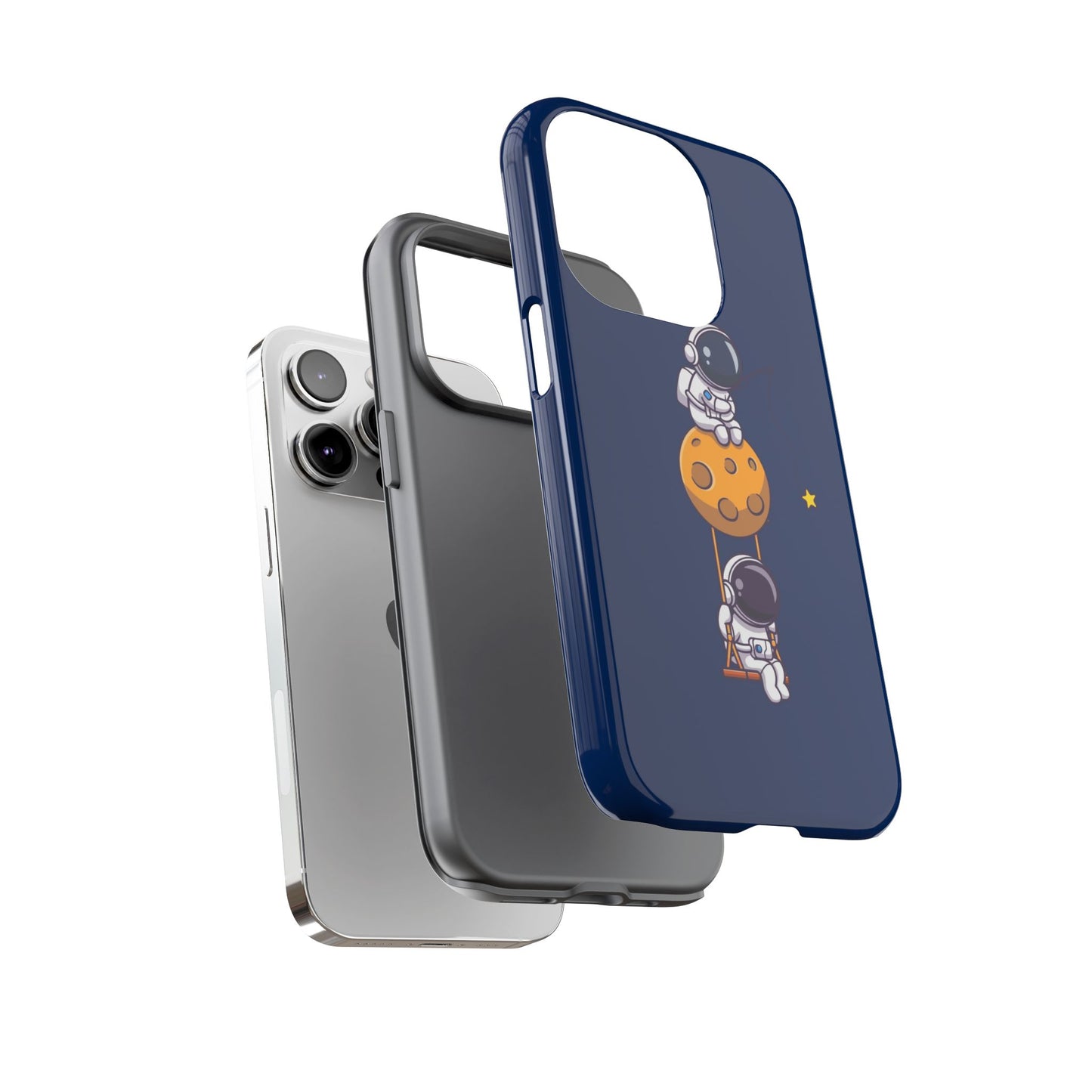 Astronaut Adventure Phone Case - Galaxy Design with Space Explorers