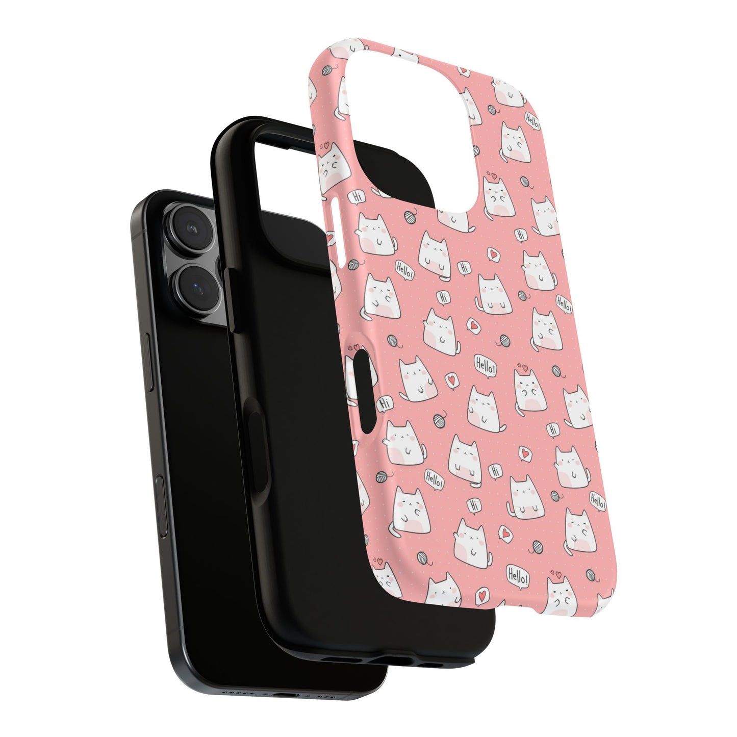 Tough Phone Case, Durable Glossy Cover, Trendy Stylish Design, Cute Protection for Smartphones