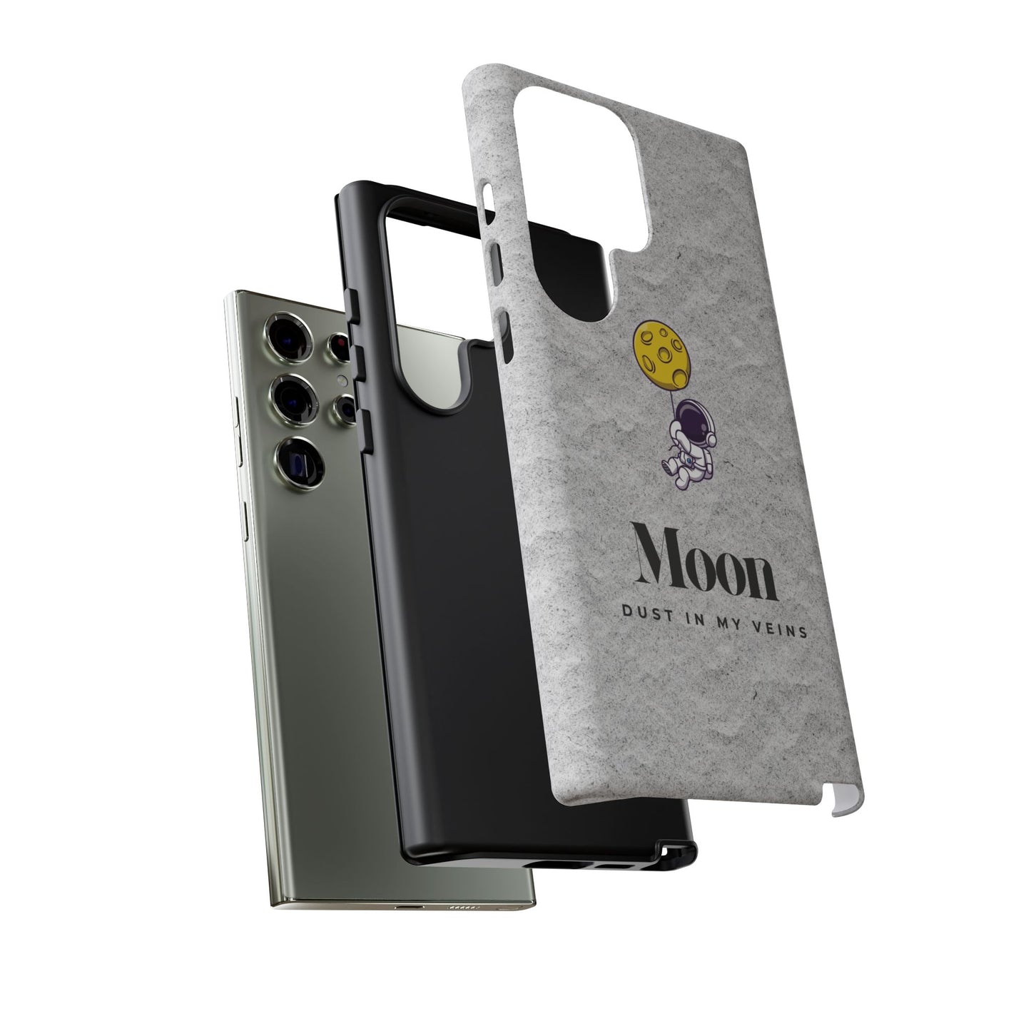 Astronaut Moon Phone Case - "Dust in My Veins" Durable Tough Case