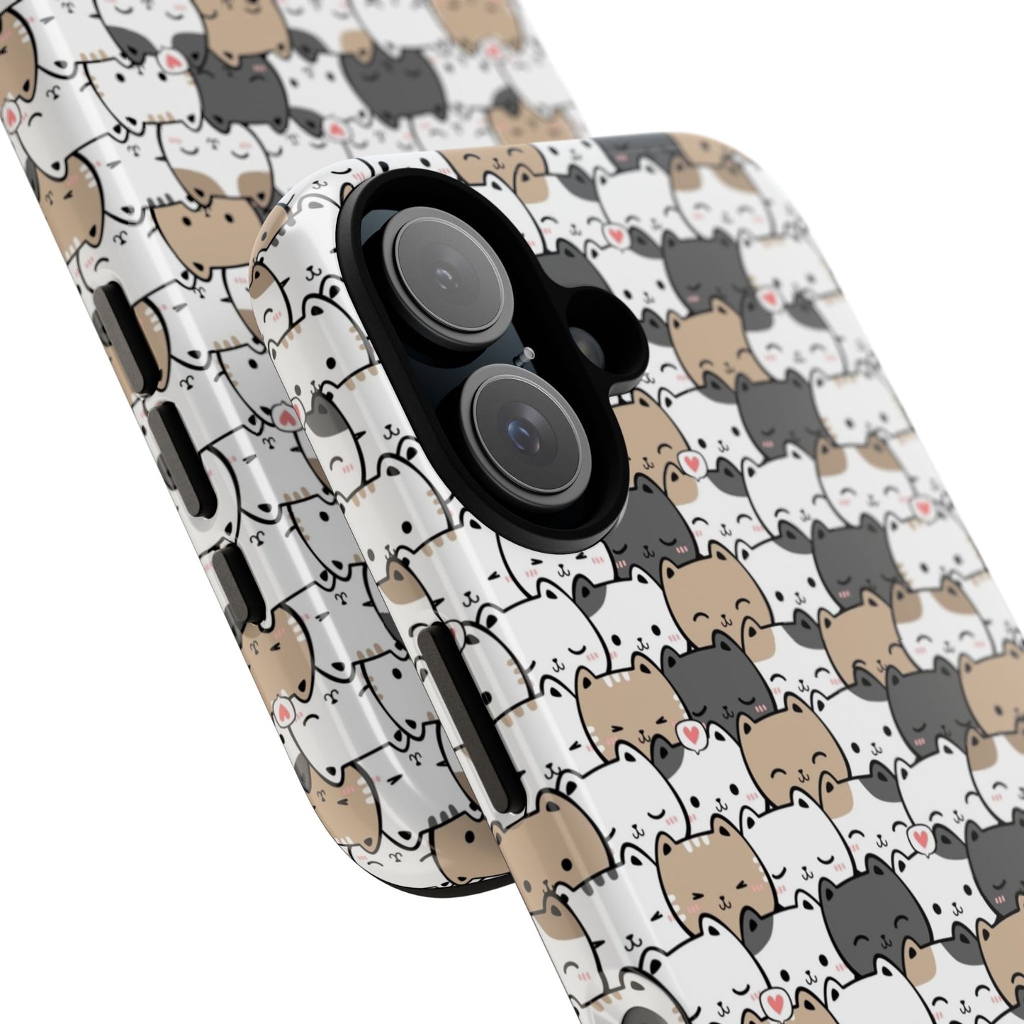 Tough Phone Case, Glossy Cute Finish, Durable and Stylish Design, Trendy Smartphone Protection