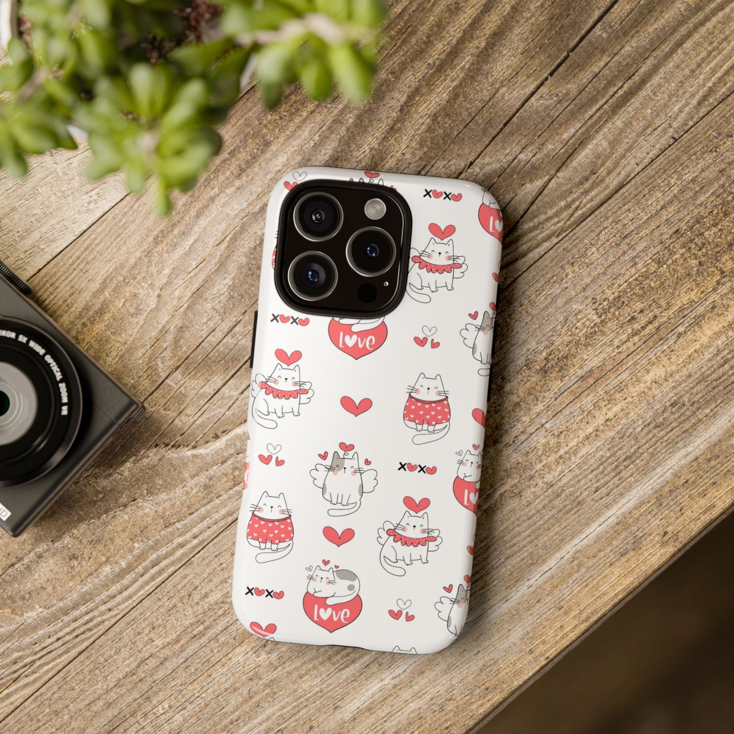 Durable Tough Phone Case, Trendy Glossy Cover, Stylish Cute Design, Perfect for Smartphone Protection