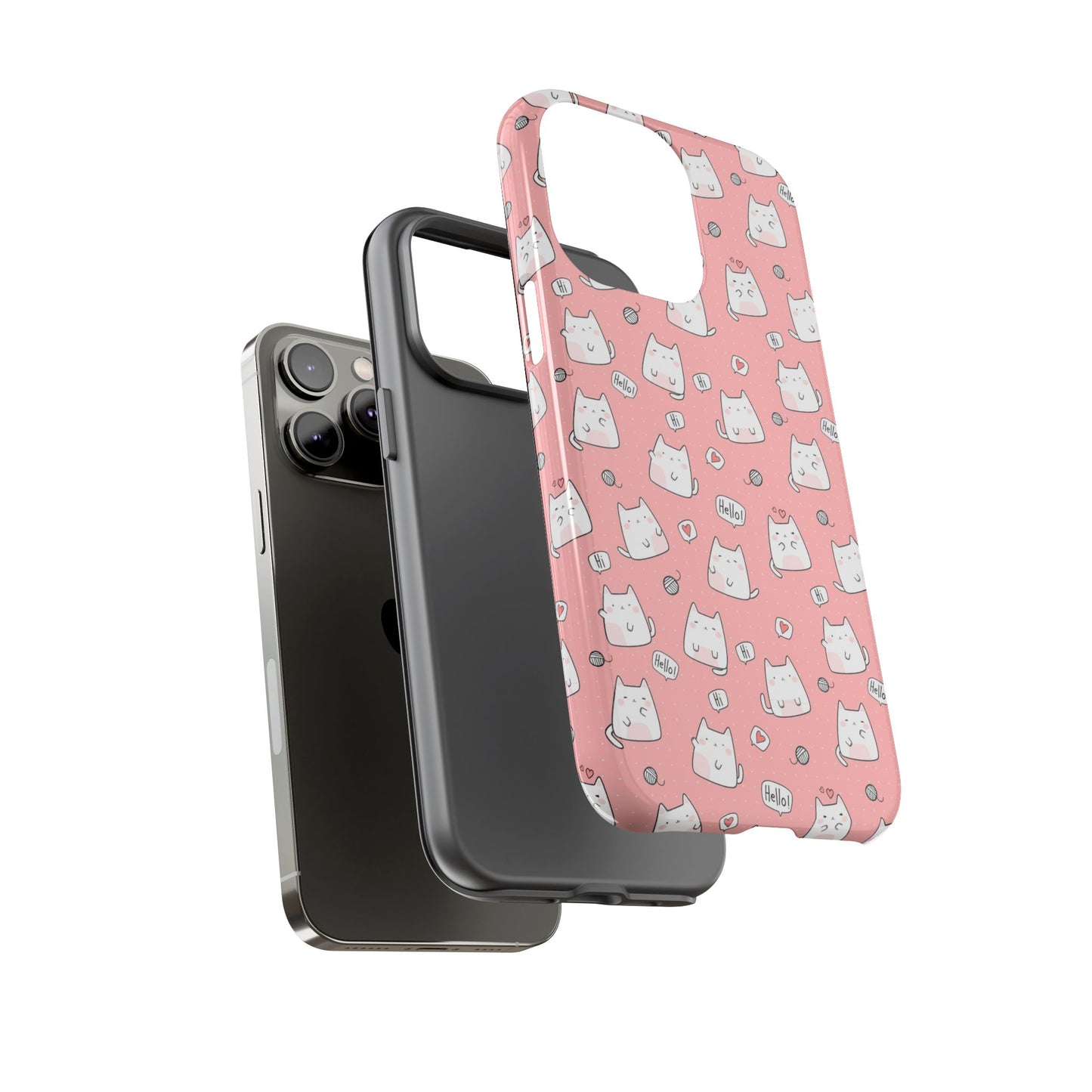 Tough Phone Case, Durable Glossy Cover, Trendy Stylish Design, Cute Protection for Smartphones