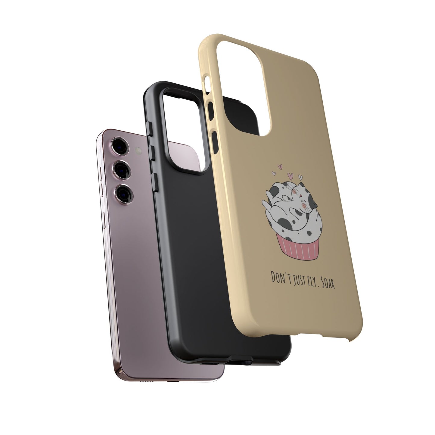 Tough Phone Case, Glossy Cute Design, Durable and Stylish, Trendy Smartphone Cover for Daily Use