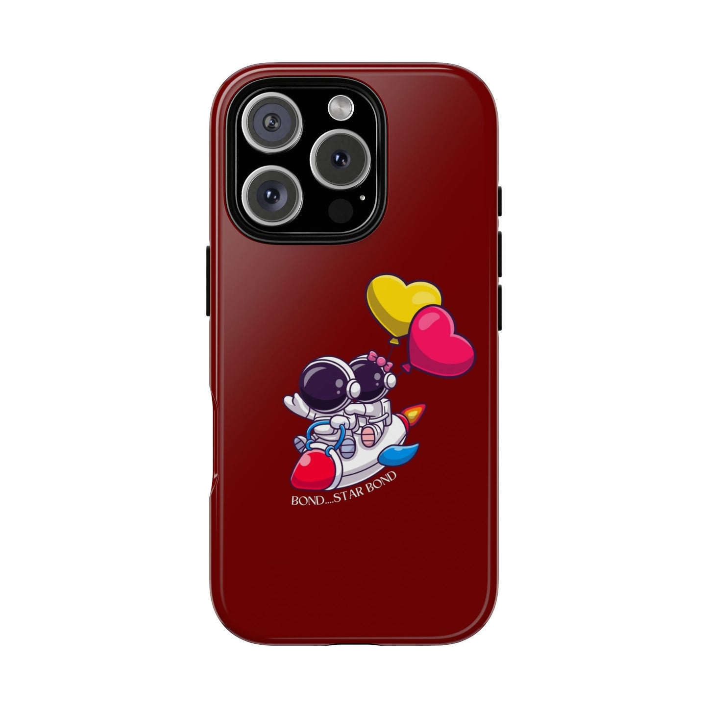 Cute Astronaut Phone Case - Love in Space Design for Couples